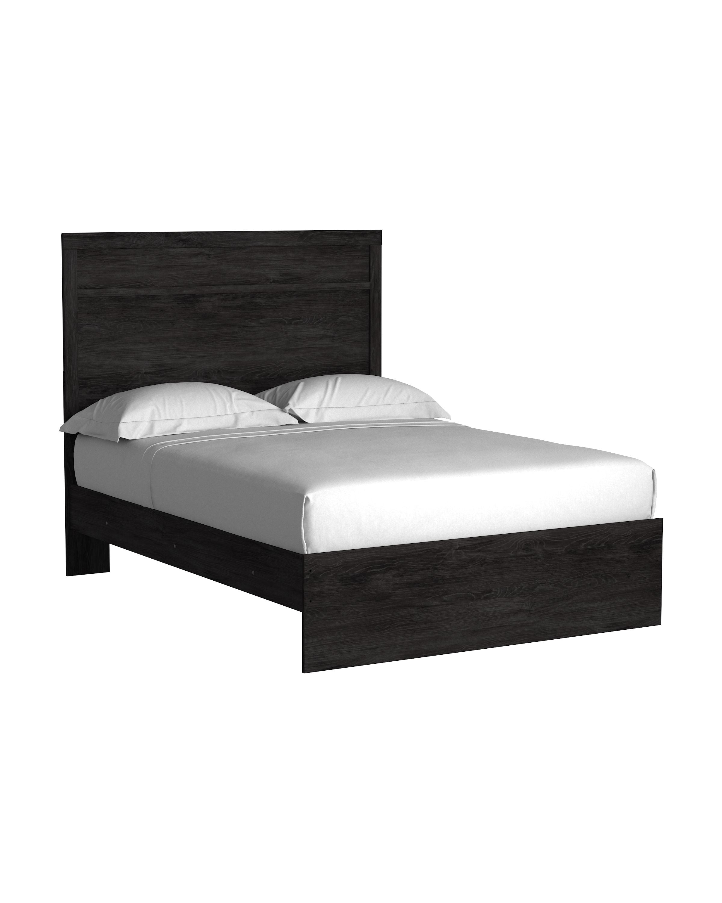 Belachime Twin Panel Bed Frame - Sturdy Wooden Platform Bed with Headboard & Footboard for Kids & Teens, Perfect for Small Bedrooms & Guest Rooms