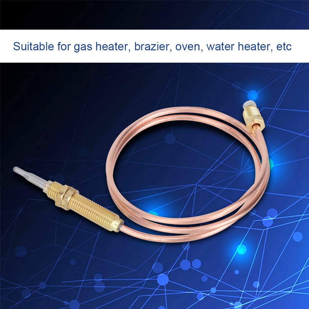 High-Performance M8 Thread Thermocouple - Fast Response & Stable Temperature Sensor for Water Heaters, Gas Heaters, Ovens & Grills | Durable Probe with Nut for Precise Heating Control