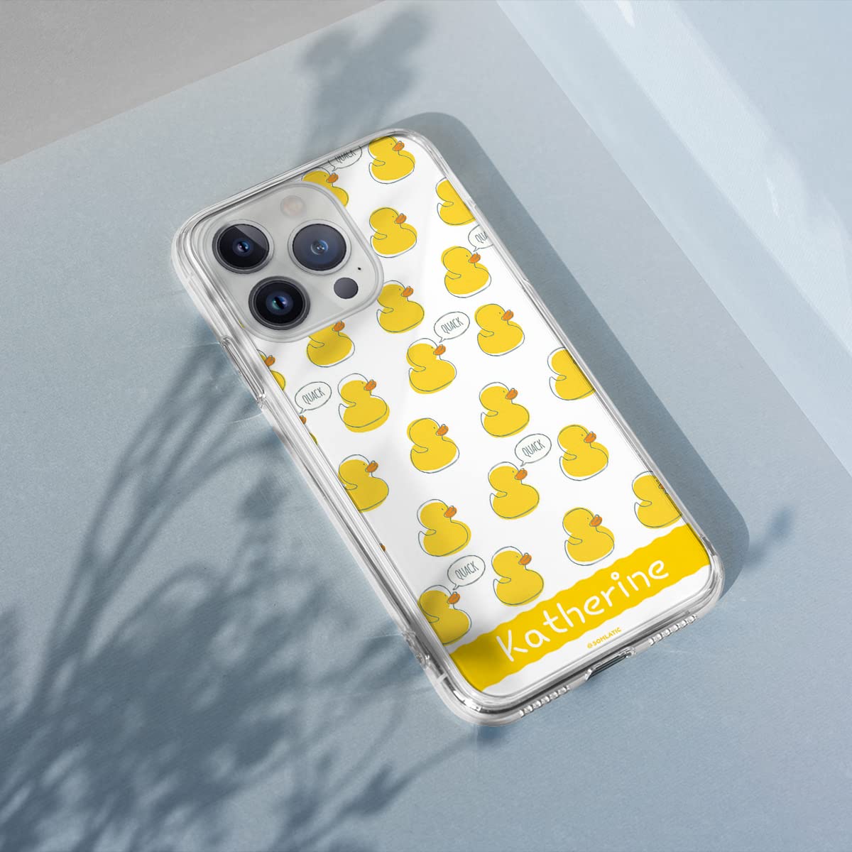 Custom Rubber Duck Phone Case - Funny Cute Protective Cover for iPhone 16/15/14/13/12/11/XR/X/XS/8/7 Plus/Mini/Pro Max - Unique Gift for Men Women Kids - Perfect for Bath Time, Pool Parties & Summer Fun