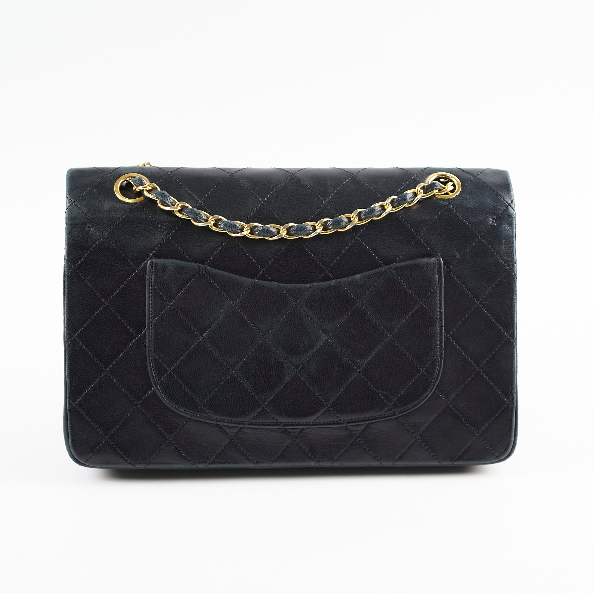 Vintage Chanel Medium/Large Double Classic Flap Bag in Black - Perfect for Evening Events, Date Nights & Luxury Fashion Collectors