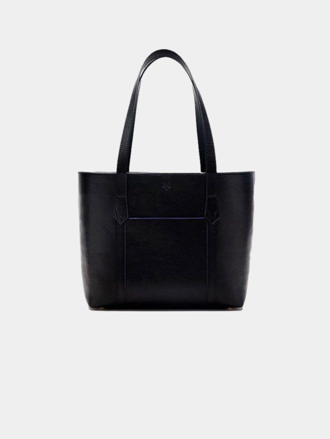 Maddox Vegan Leather Tote Bag for Women - Stylish Black & Cobalt Blue Handbag - Perfect for Work, Travel & Everyday Use