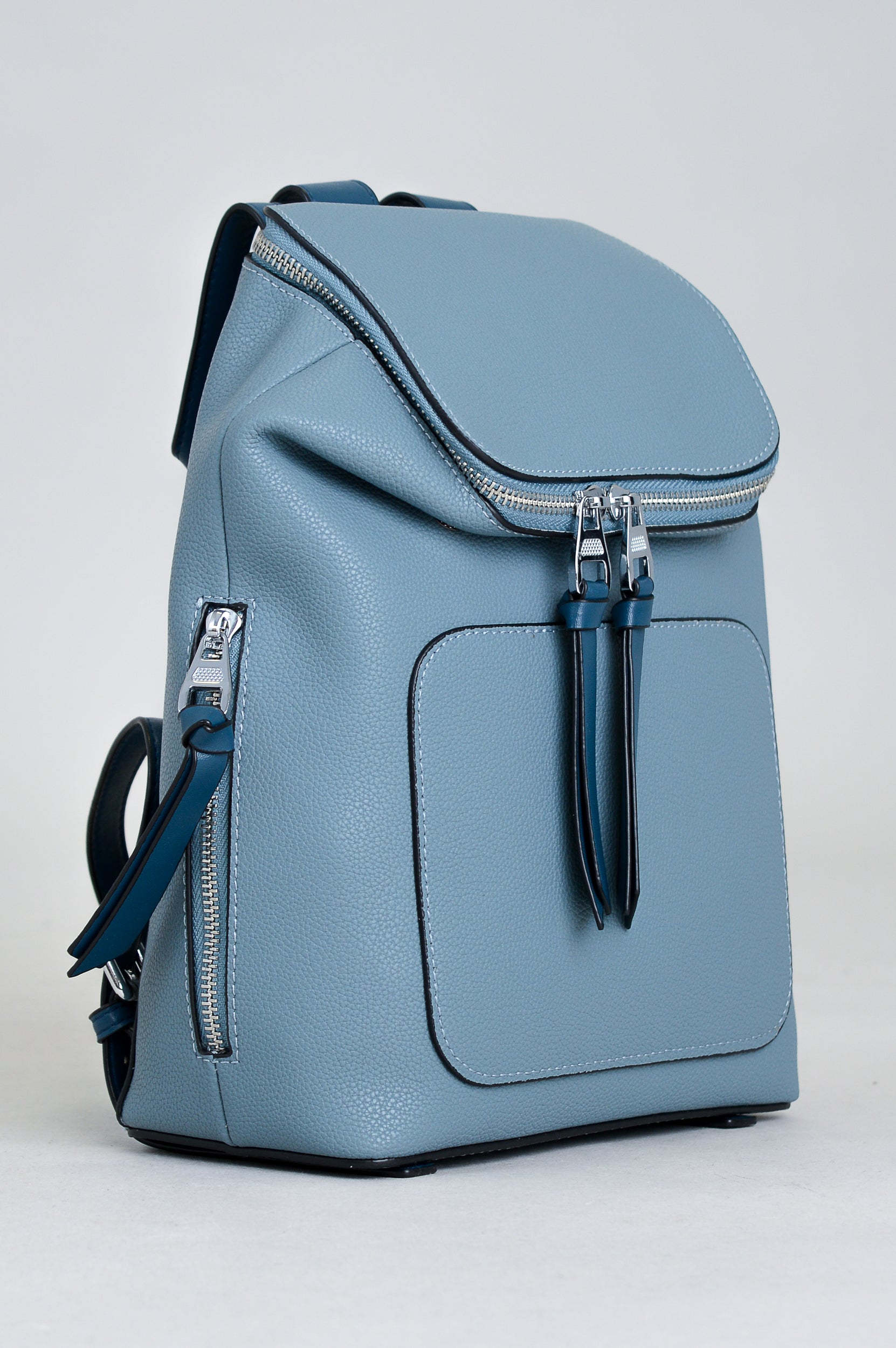 Stylish Ginny Backpack for Women - Durable Denim & Genuine Leather Design - Perfect for School, Travel & Everyday Use