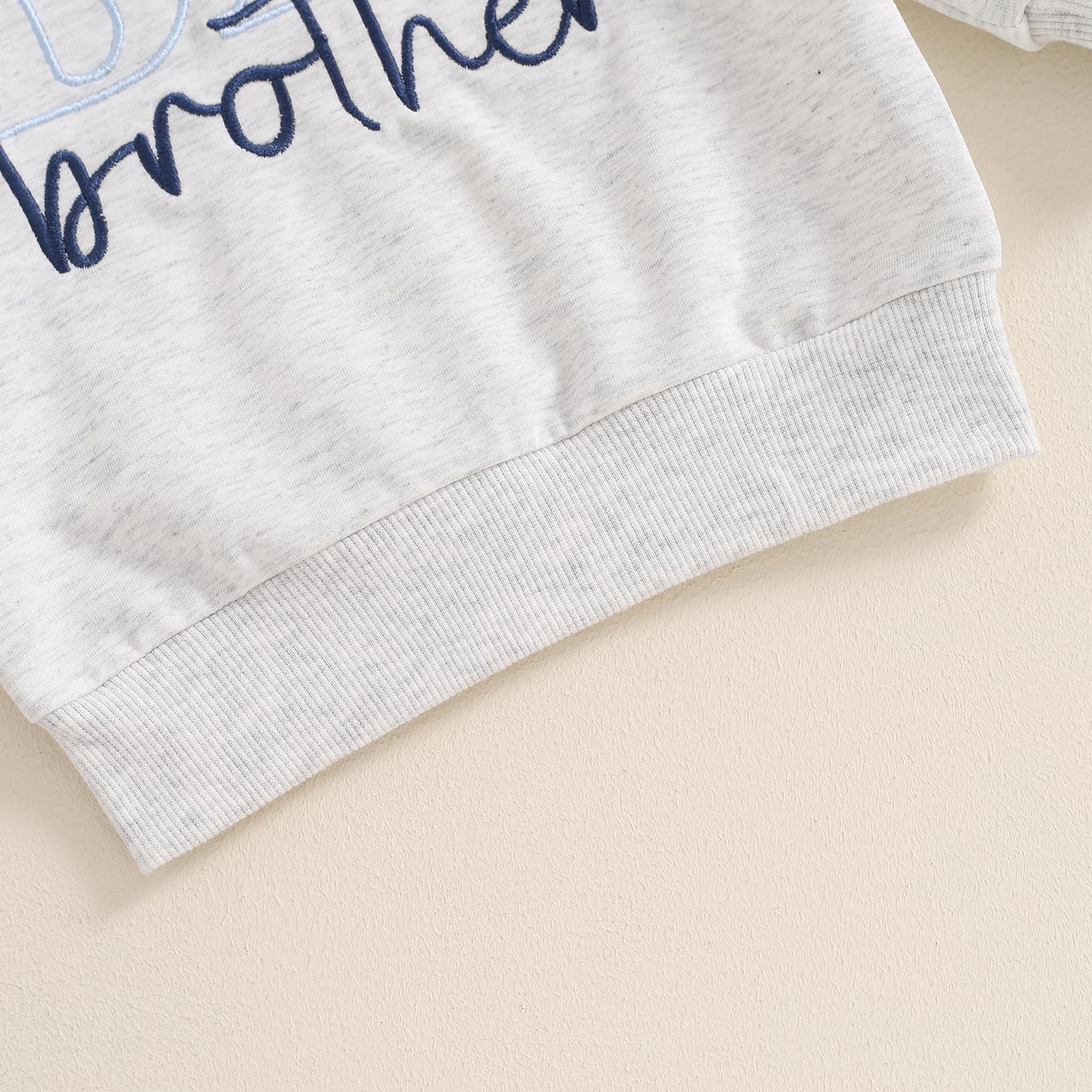 Big Brother Little Brother Matching Outfits | Long Sleeve Letter Print Sweatshirts for Siblings | Family Photo & Holiday Coordination