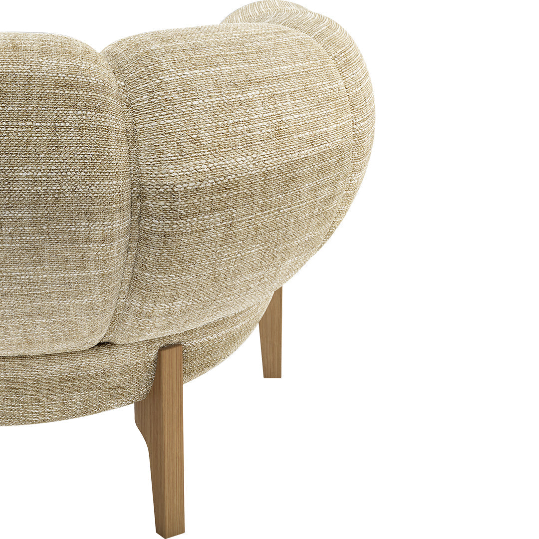 Comfortable Croissant 3-Seater Sofa - Modern Living Room Furniture for Small Spaces | Perfect for Apartments, Lounges & Cozy Home Decor