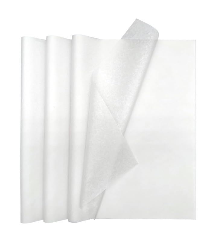 TOWNBUS 100-Pack 18 GSM Glassine Paper Sheets 14x19 Inches - Eco-Friendly Gift Wrapping, Food Packaging, Craft Paper for Baking, Candy Storage & Art Projects | Perfect for Wedding Favors, Bakery Treats & DIY Scrapbooking