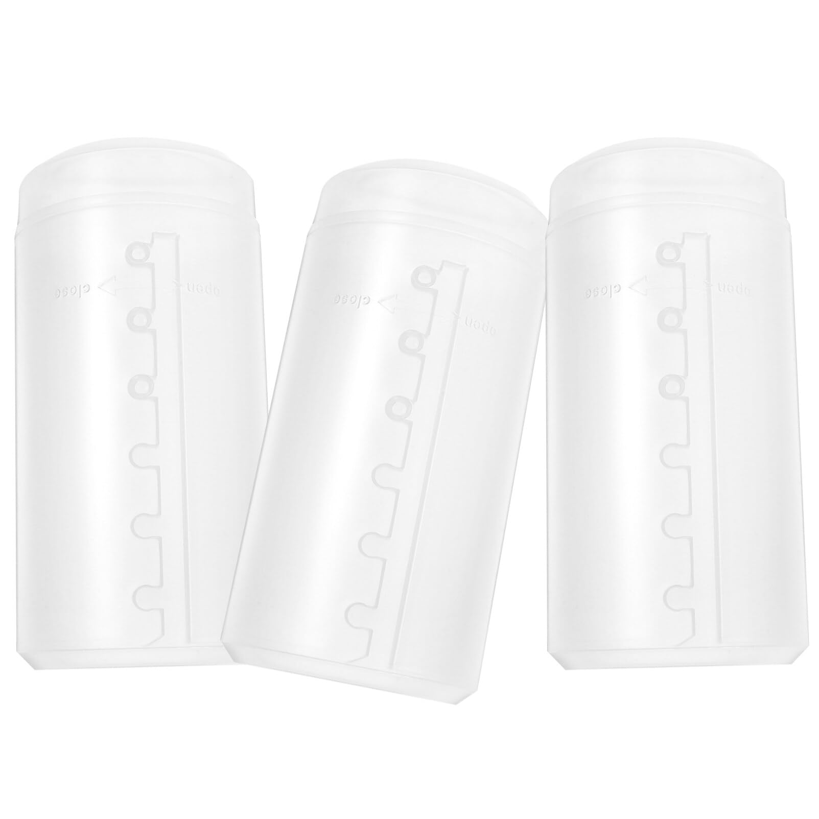 Minkissy 3-Piece Retractable Travel Makeup Brush Holder - Clear Plastic Dustproof Cosmetic Organizer for Makeup Brushes | Perfect for Travel, Home Storage & Professional Makeup Artists