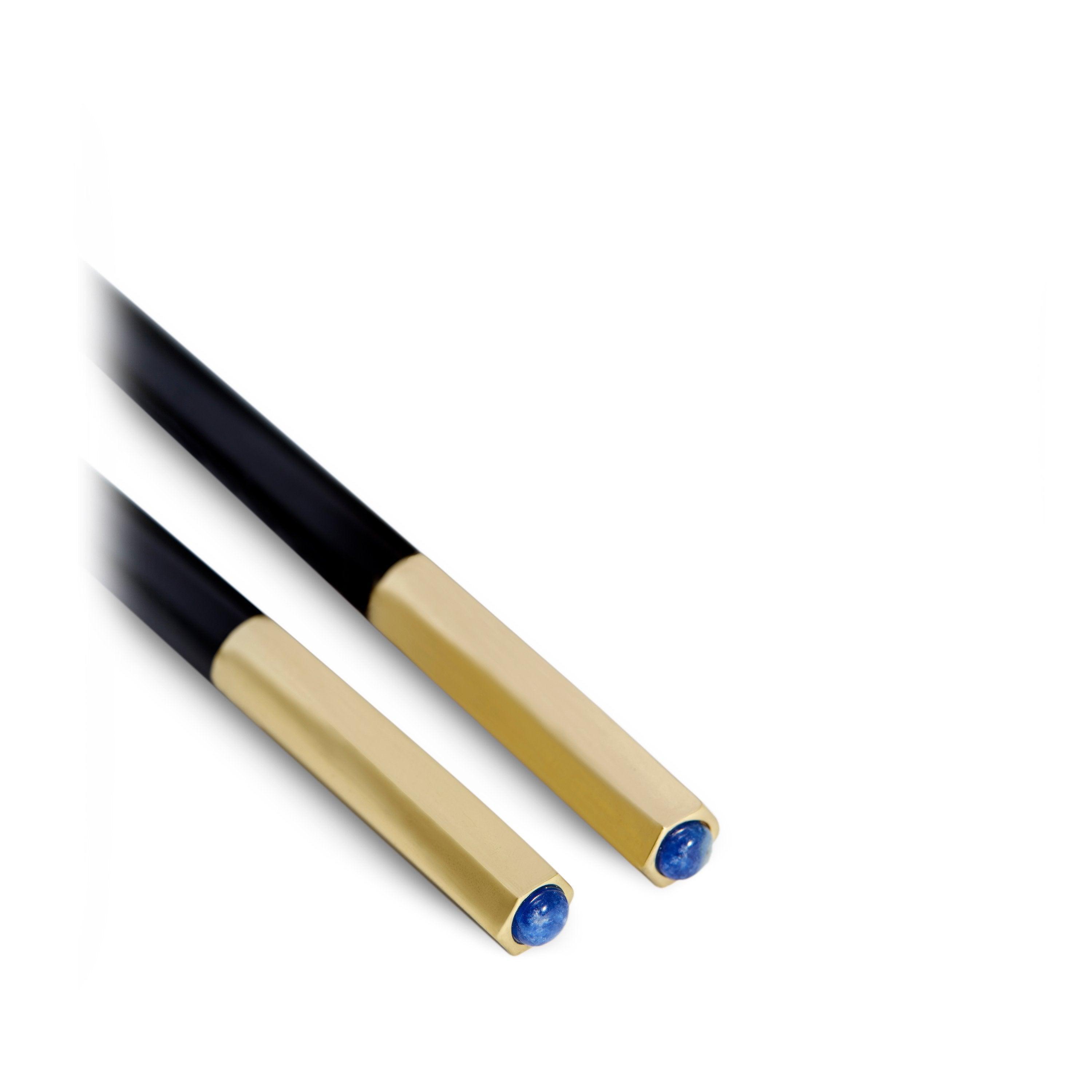 Premium Zen Chopsticks with Matching Rests - 2 Pairs Set for Sushi, Asian Cuisine & Home Dining Elegance