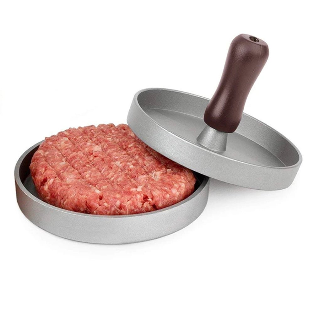 Premium Emilio Burger Press - Heavy Duty Stainless Steel Patty Maker for Juicy Homemade Burgers - Perfect for BBQ, Grilling, and Backyard Cookouts