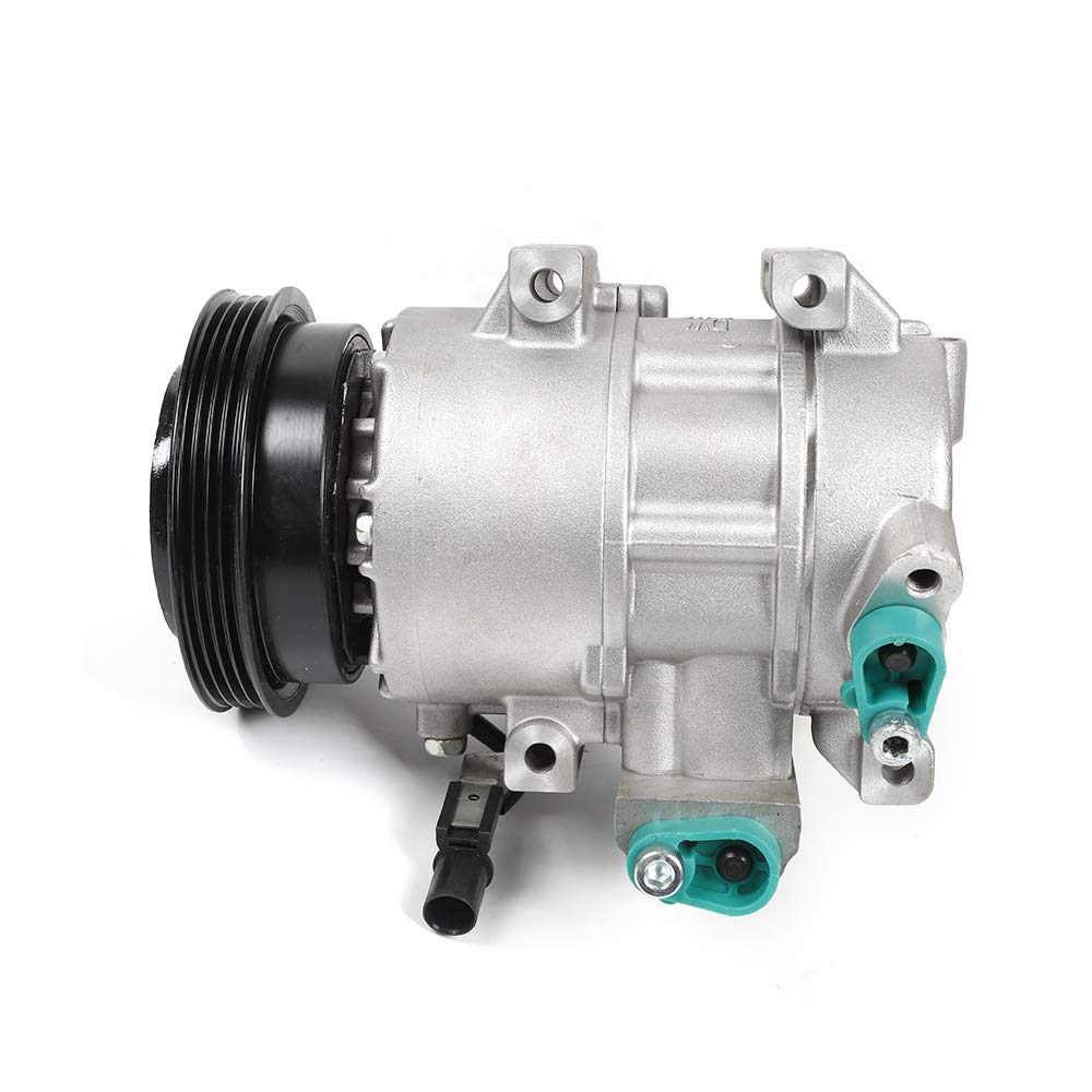 TBVECHI Air Conditioner Compressor with Clutch Replacement for 2007-2009 Kia Spectra & Spectra5 2.0L 158350 - Perfect for Summer Cooling & Auto AC Repair