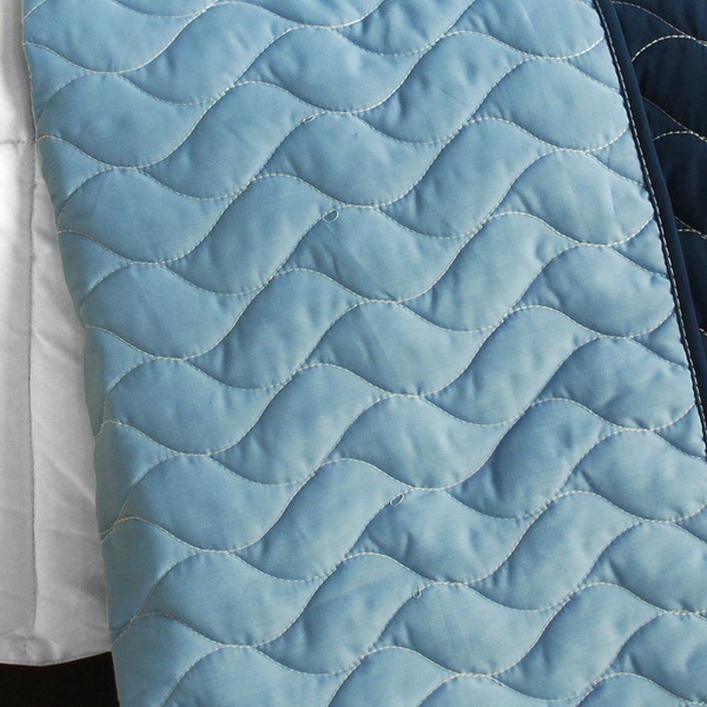 Sky Delusions 3-Piece Vermicelli Quilted Patchwork Bedding Set - Full/Queen Size - Cozy & Stylish for Bedroom Decor