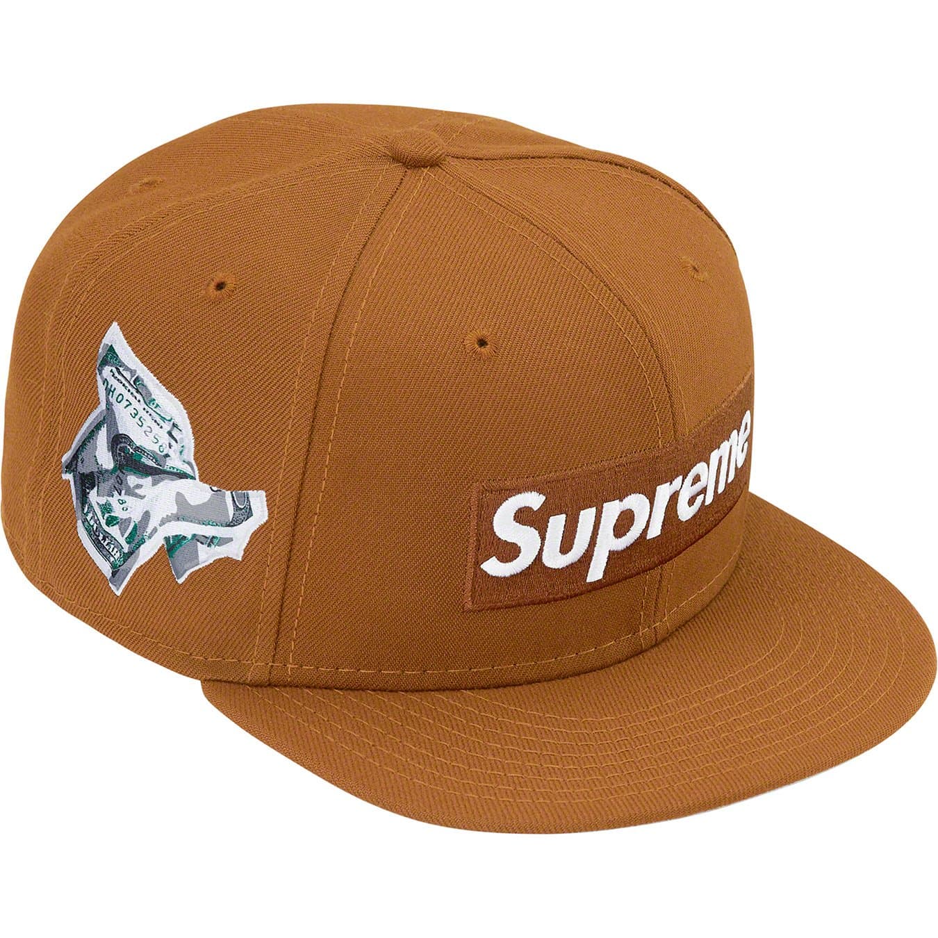 Supreme Money Box Logo New Era Brown Beanie - Official Streetwear Hat for Men & Women - Perfect for Winter Fashion, Hip Hop Style, and Urban Streetwear