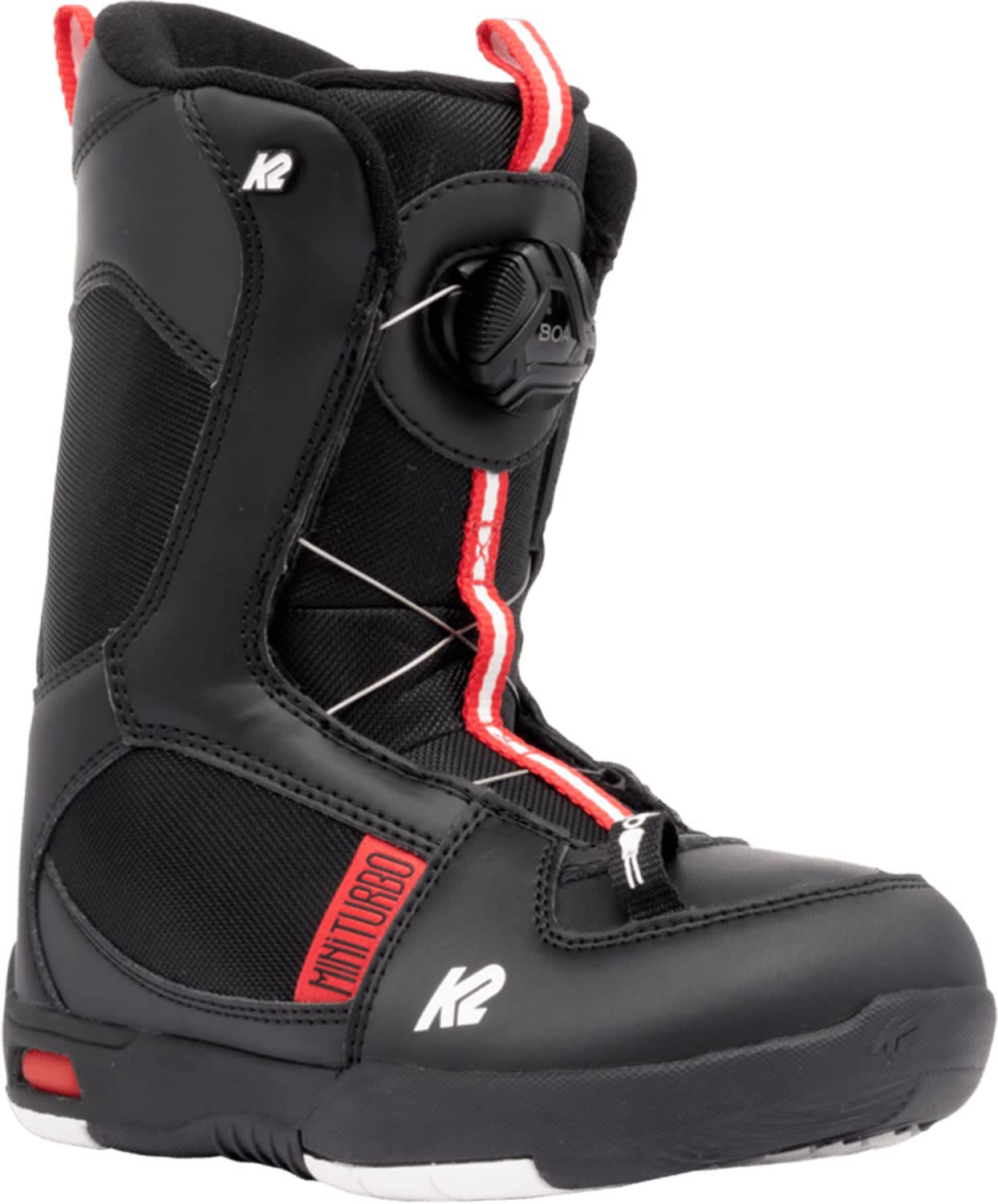 K2 Mini Turbo Kids Snowboard Boots - Black Size 11 | Waterproof Winter Snow Boots for Boys & Girls | Perfect for Ski Resorts & Snowboarding Lessons