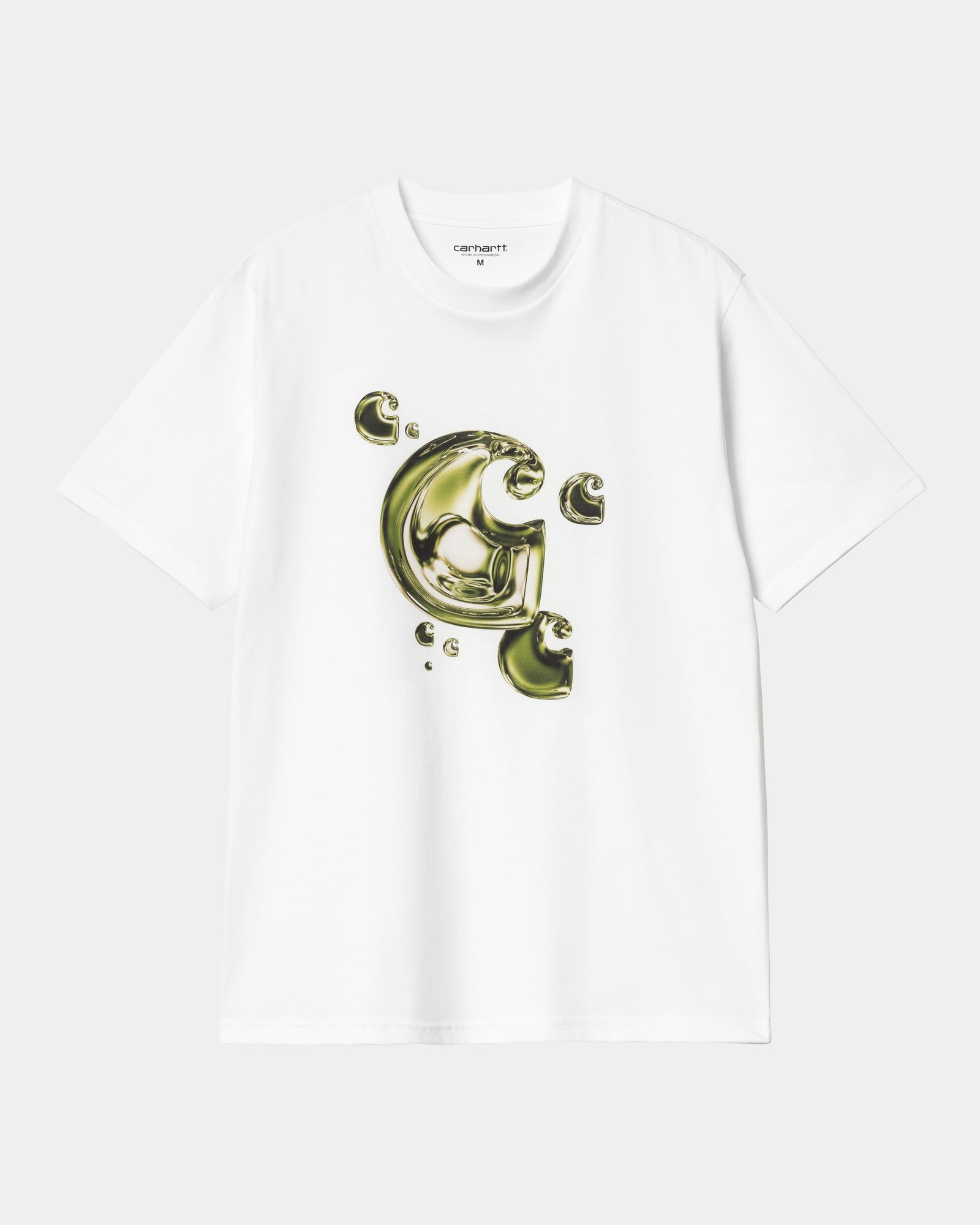 Solar-Powered Chrome C Logo T-Shirt for Men & Women - White Cotton Tee for Outdoor Activities, Casual Wear & Gifts