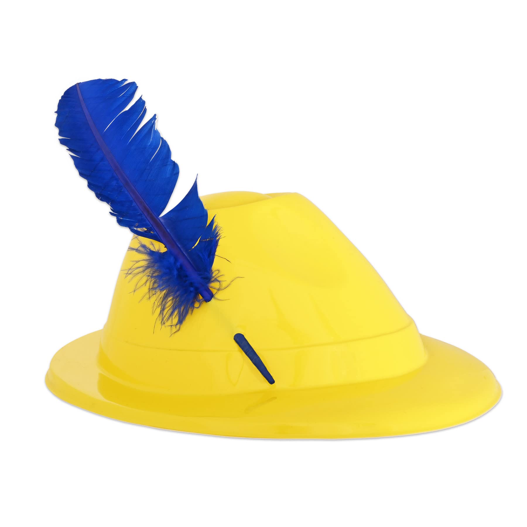 Beistle 48-Pack German Oktoberfest Party Hats - Colorful Plastic Alpine Hats with Feathers (Red, Blue, Yellow, Green) - Bavarian Festival Accessories for Oktoberfest Celebrations, Costume Parties & Themed Events