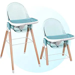 6-in-1 Convertible Baby High Chair with Tray - Adjustable Height Multi-Functional Infant Feeding Seat for Dining, Play & Learning - Perfect for Home, Restaurant & Daycare Use