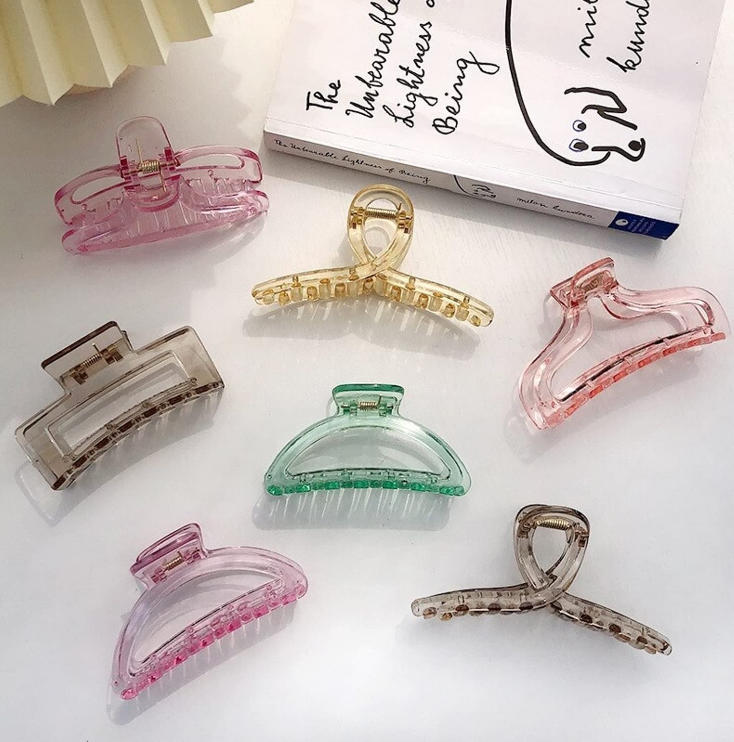 Snowpearl 10-Piece Hair Accessories Set - Satin Scrunchies, Golden Hair Clips, Pearl Hair Clips & Hair Claws for Women & Girls | Perfect for School, Work, Parties & Everyday Styling