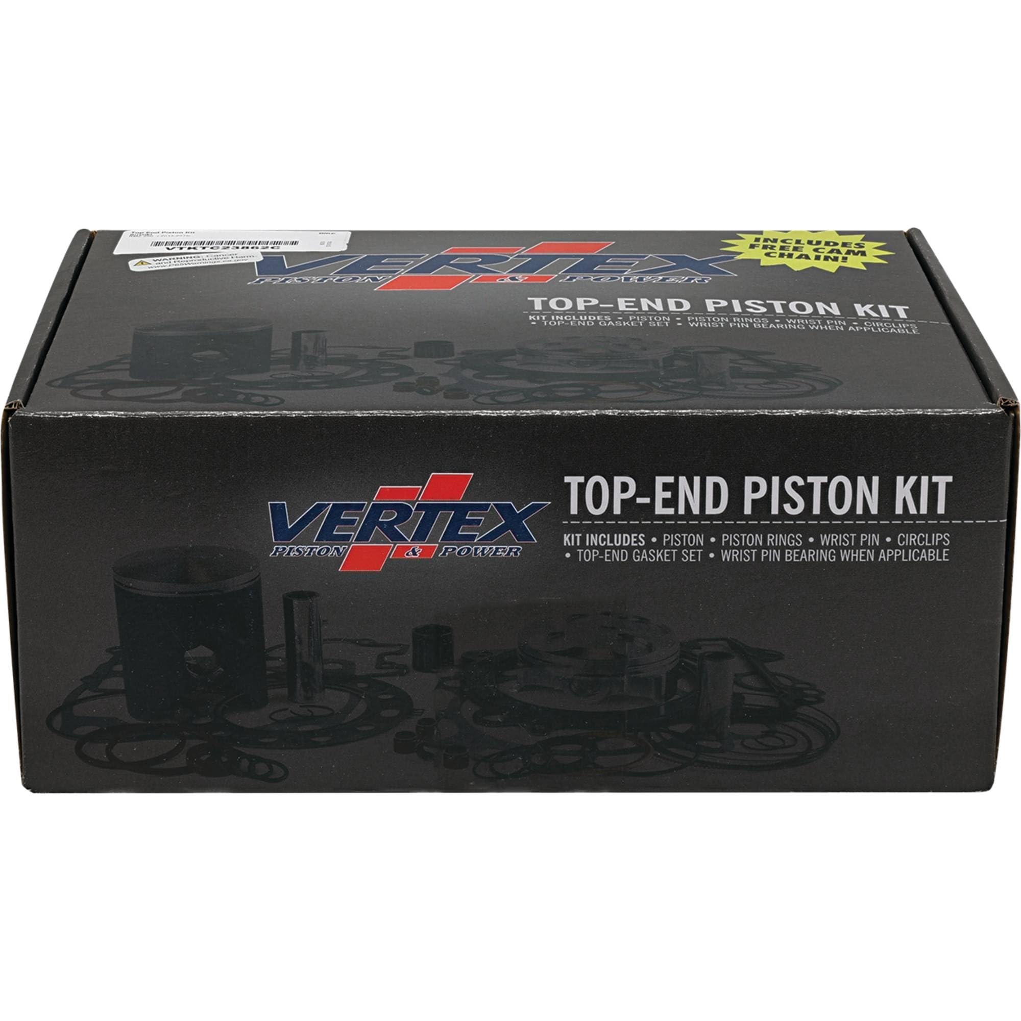 Vertex VTKTC23862C Forged High Compression Piston Kit - High Performance Upgrade for Motorcycles, ATVs & Dirt Bikes - Ideal for Racing, Off-Road & Engine Rebuilds