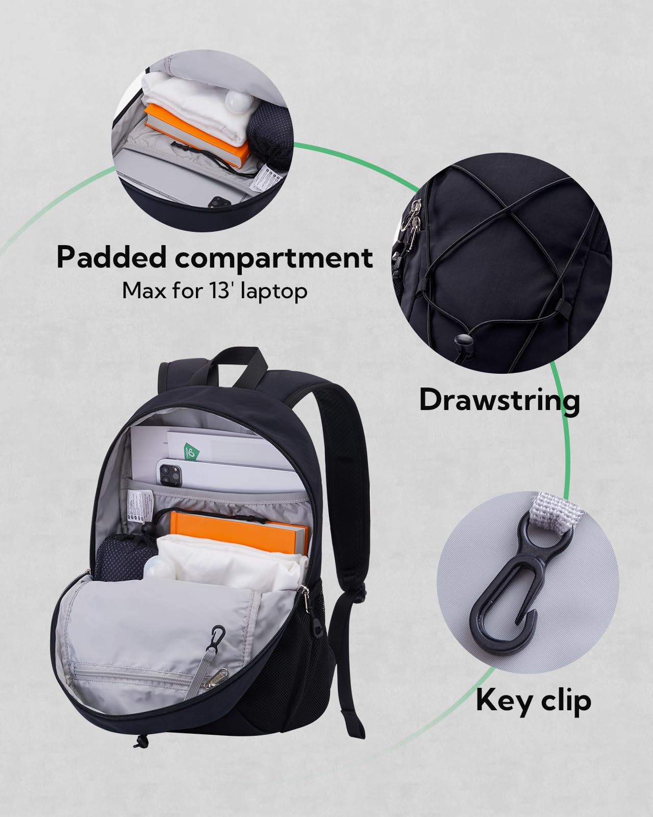 WATERFLY 12L Lightweight Hiking Backpack - Compact Daypack for Travel, Camping, Walking & Outdoor Sports - Perfect for Women & Men - Ideal for Day Trips, Commuting & Adventure Activities