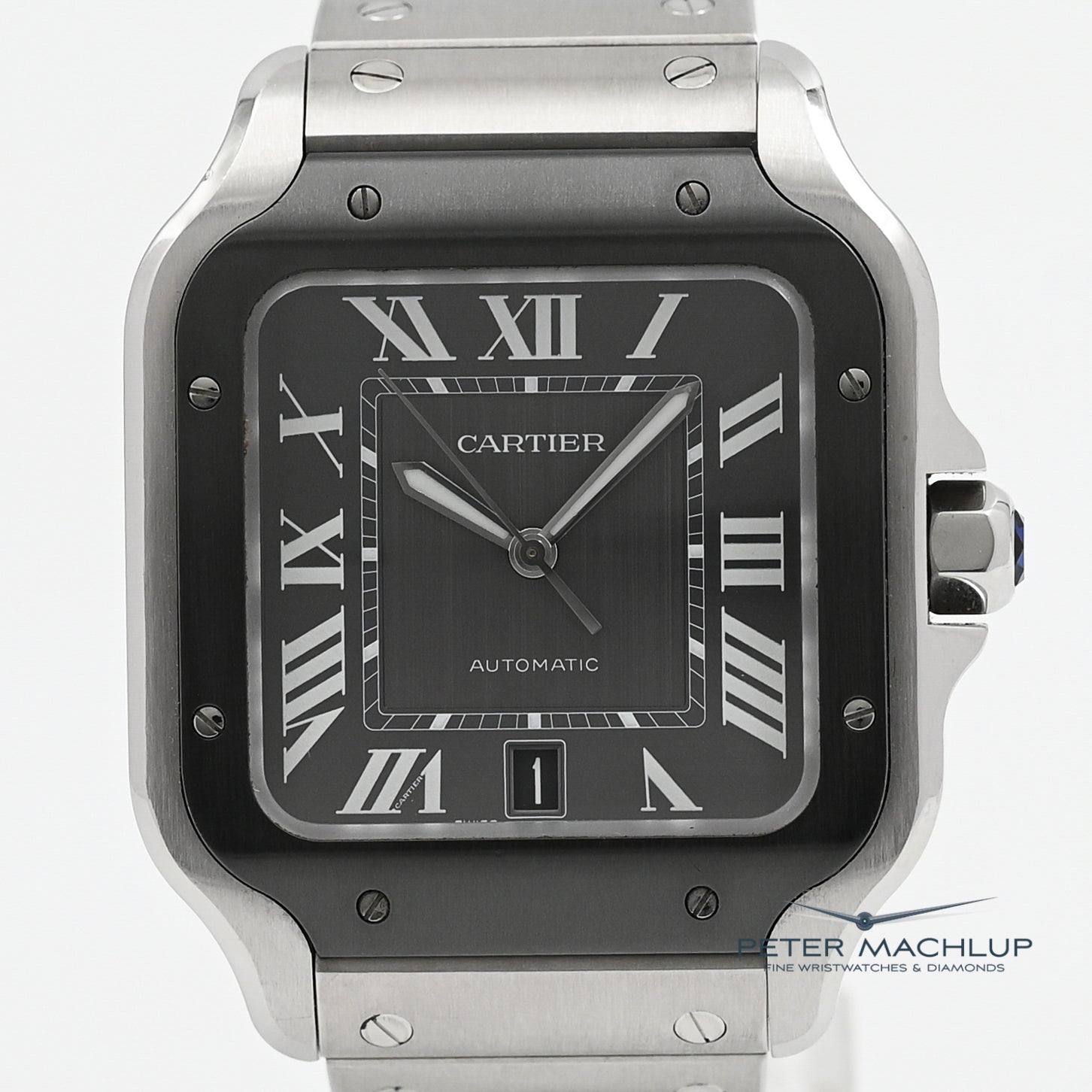 Cartier Santos de Cartier Automatic Watch ADLC Black - Luxury Men's Watch for Business & Formal Occasions