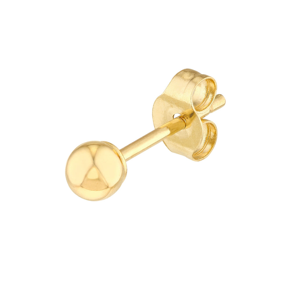 14K Gold Ball Stud Earrings for Women - Hypoallergenic Cubic Zirconia Earrings - Minimalist Elegant Jewelry Gift for Her - Perfect for Everyday Wear, Parties & Special Occasions