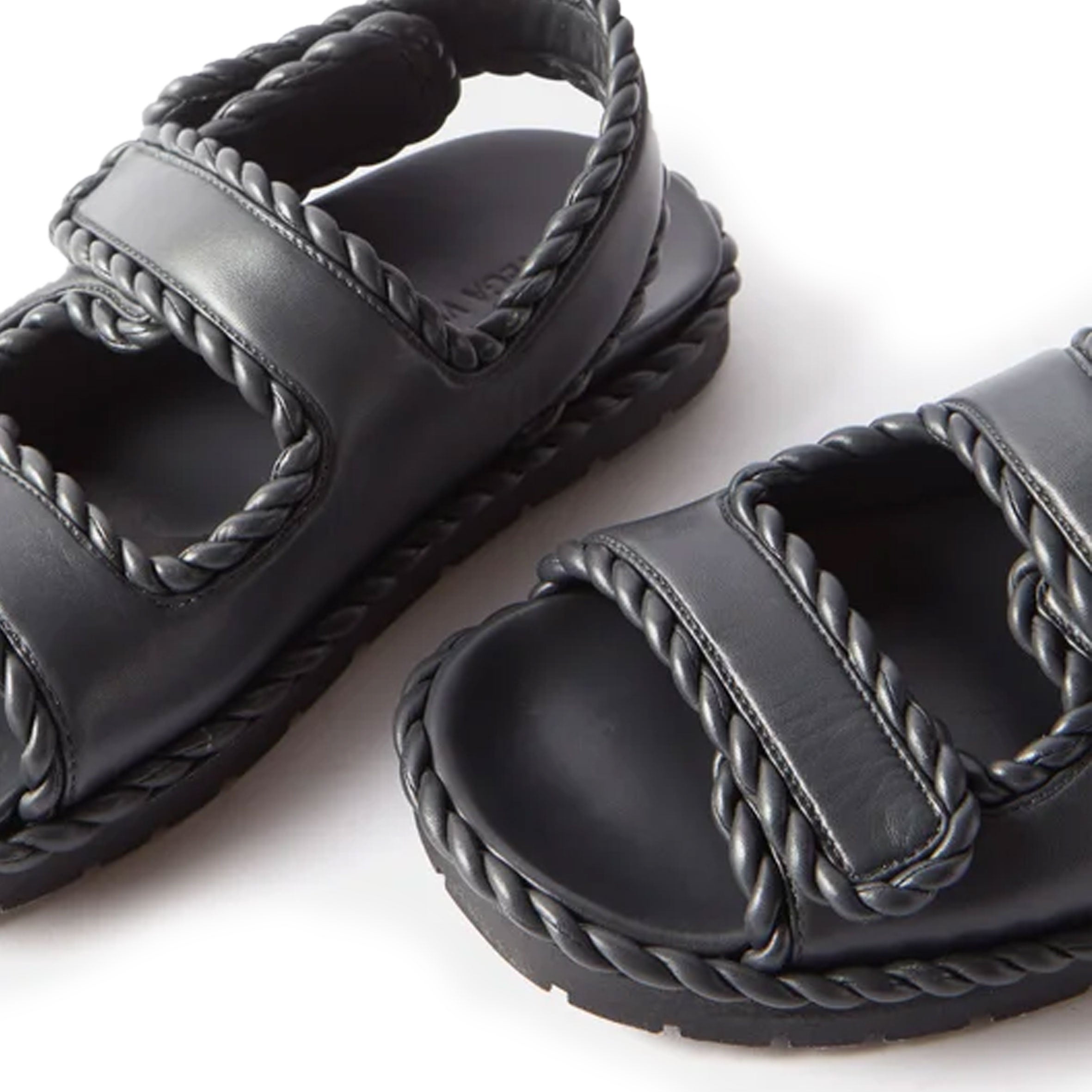 Braided Leather Jack Sandals for Women - Comfortable & Stylish Ardoise Color - Perfect for Summer, Beach, and Casual Outings