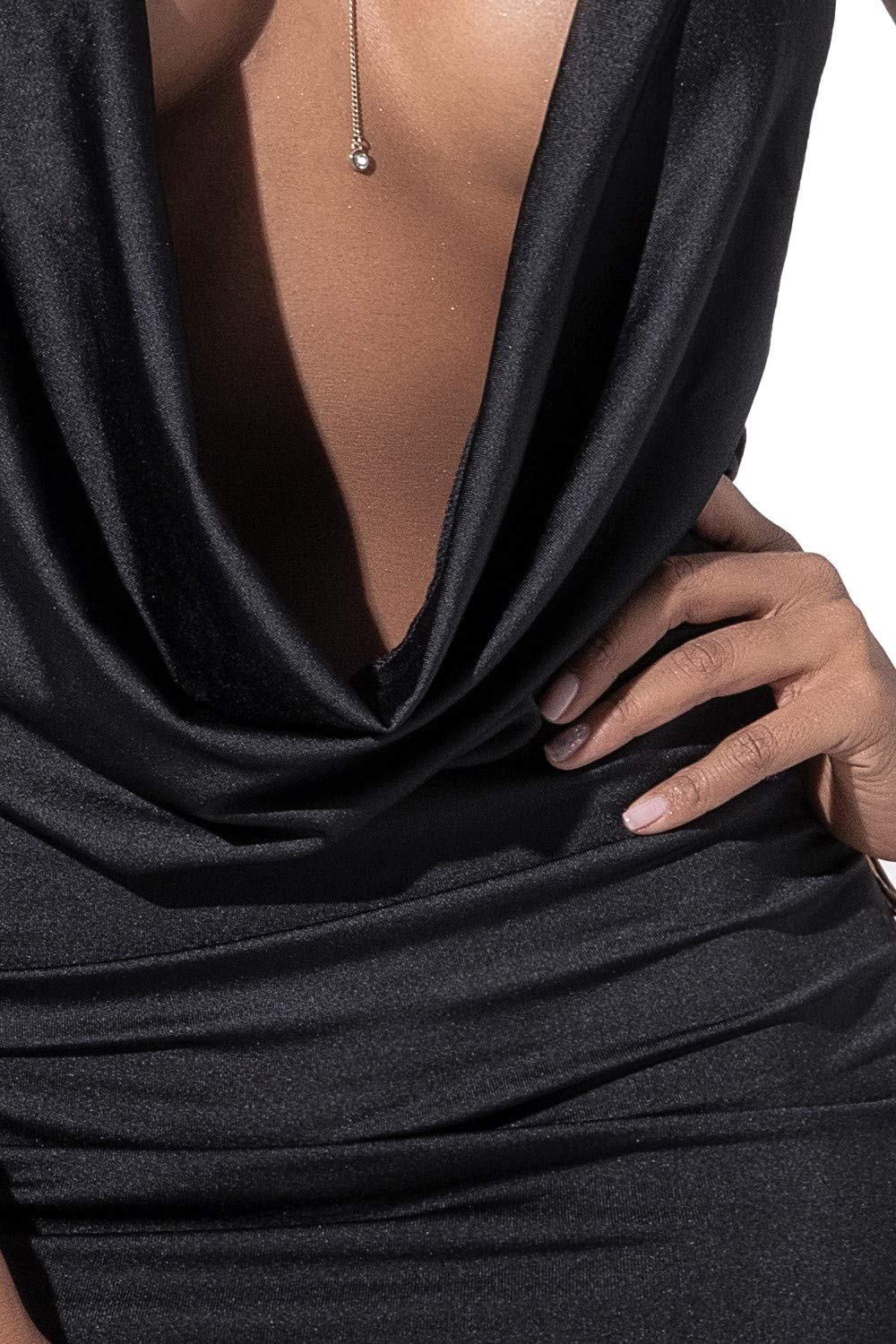 4539 Elegant Black Dress for Women - Perfect for Evening Parties, Weddings & Formal Events