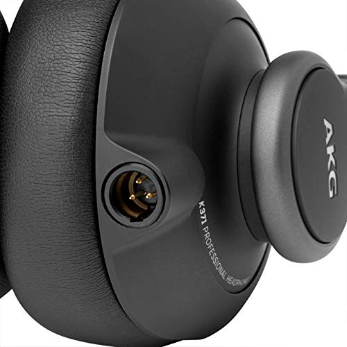 AKG K371 Closed-Back Studio Headphones - Professional Over-Ear Foldable Design (Renewed) | Perfect for Music Production, Podcasting & Home Recording