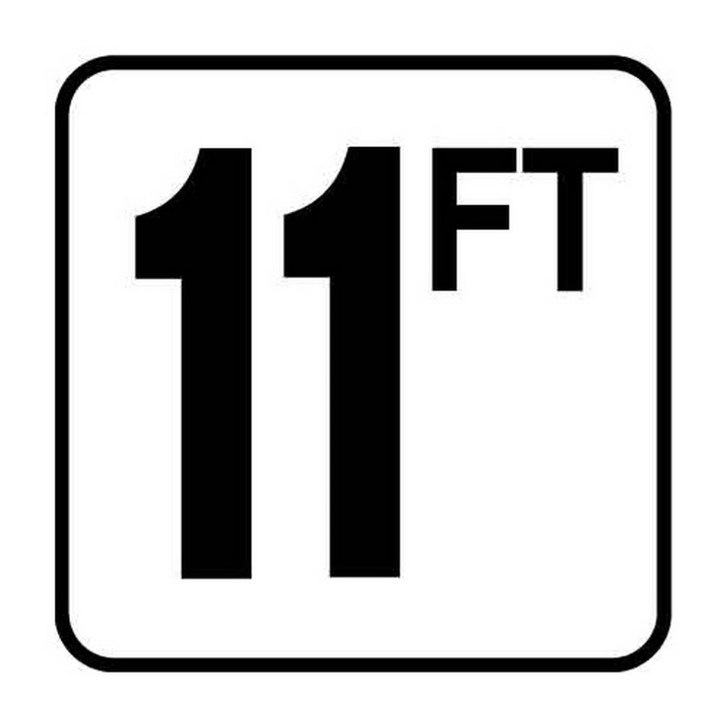 11 Ft Vinyl Swimming Pool Depth Marker - Durable & Waterproof for Safe Swimming, Diving & Pool Safety
