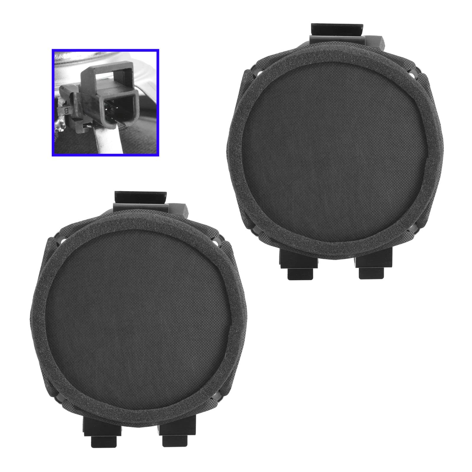 Chevy GMC Speaker Front Door Pair Set - LH Left Driver & RH Right Passenger Side Replacement - Perfect for Car Audio Upgrades & DIY Installations