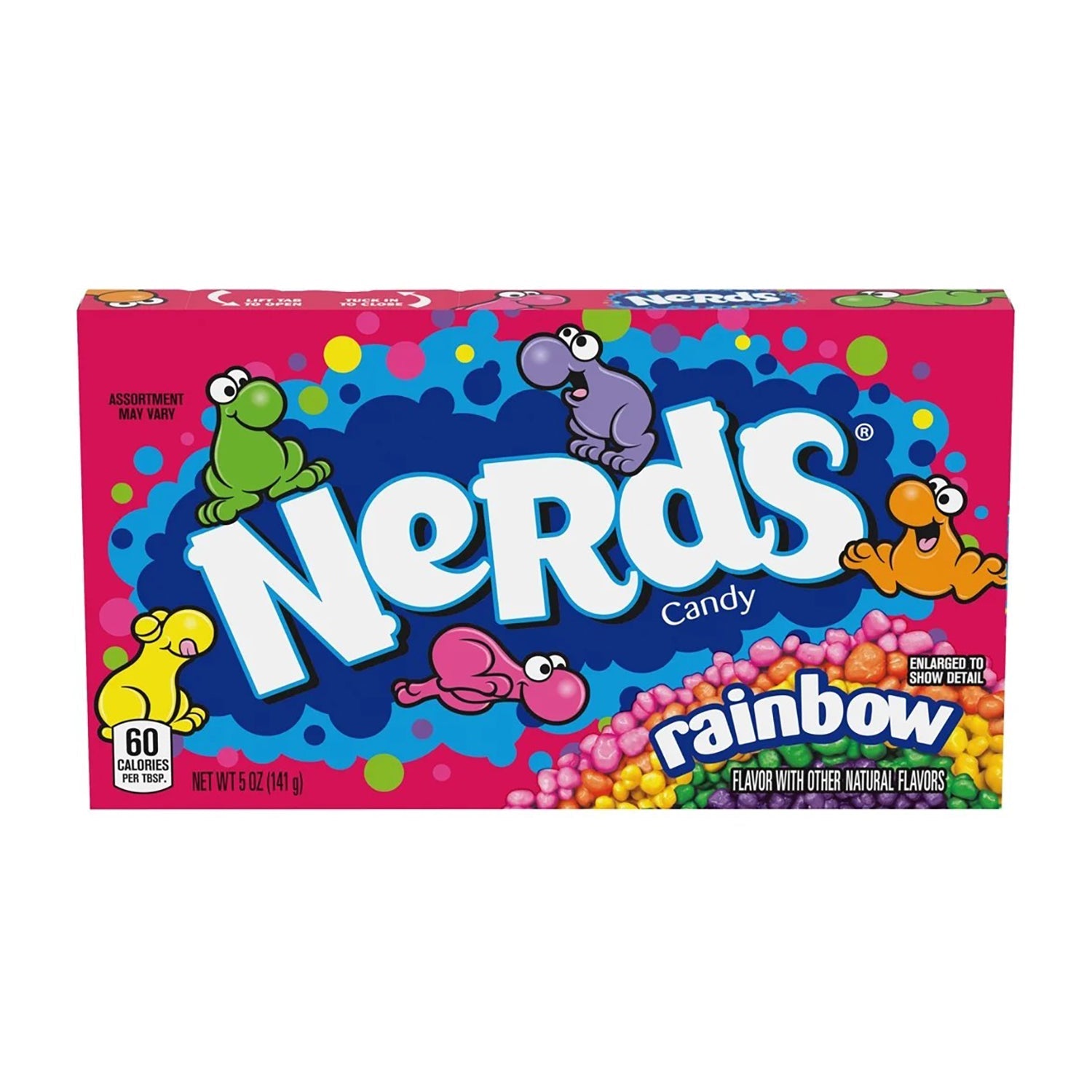 Ferrara Nerds Rainbow Candy Box - 5oz (12 Count) Bulk Pack | Sweet Treats for Parties, Halloween, and Movie Nights