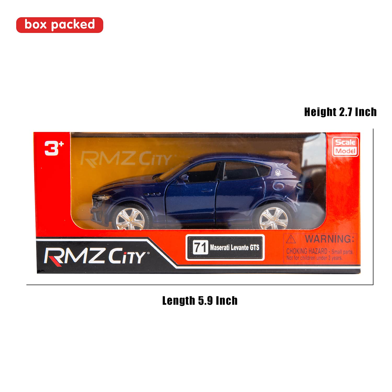 1:36 Scale Diecast Maserati Levante Toy Car - Pull Back Vehicle for Kids Gift (Blue) - Perfect for Playtime & Collectibles