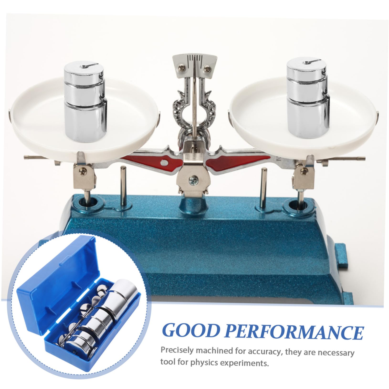 1 Set Laboratory Metal Slotted Weights with Hangers - Precision Slotted Mass Set for Physics Experiments, Science Labs & Educational Use - Perfect for Balancing Scales, Force Measurement & Classroom Demonstrations