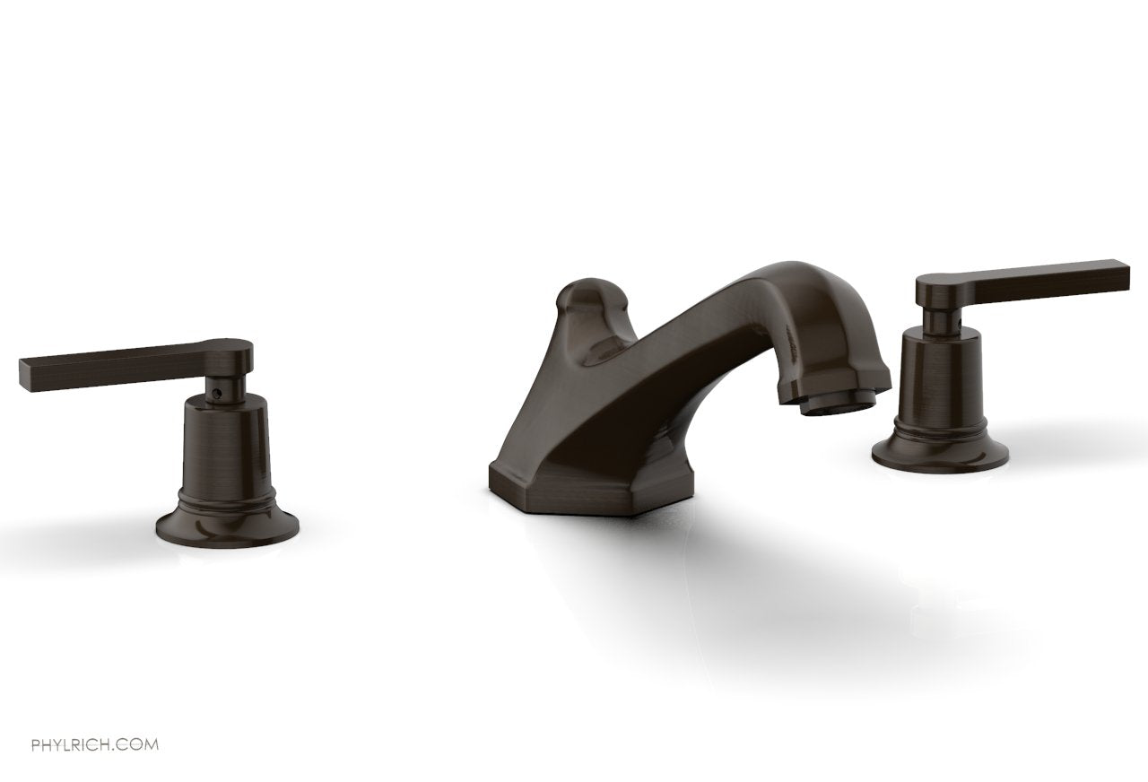 HEX MODERN Deck Tub Faucet Set with Lever Handles 501 41 - Durable Bathroom Sink Faucet for Modern Home & Commercial Use