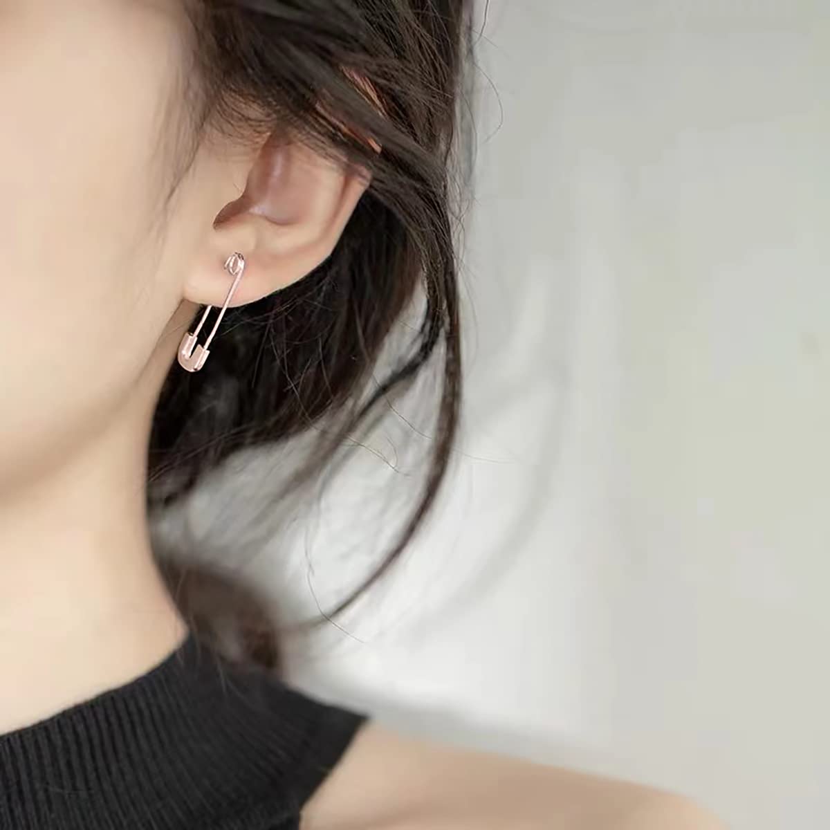 Reffeer Solid 925 Sterling Silver Hoop Earrings - Cute Paper Clip Cartilage Earrings for Women | Perfect for Everyday Wear, Parties & Gifts