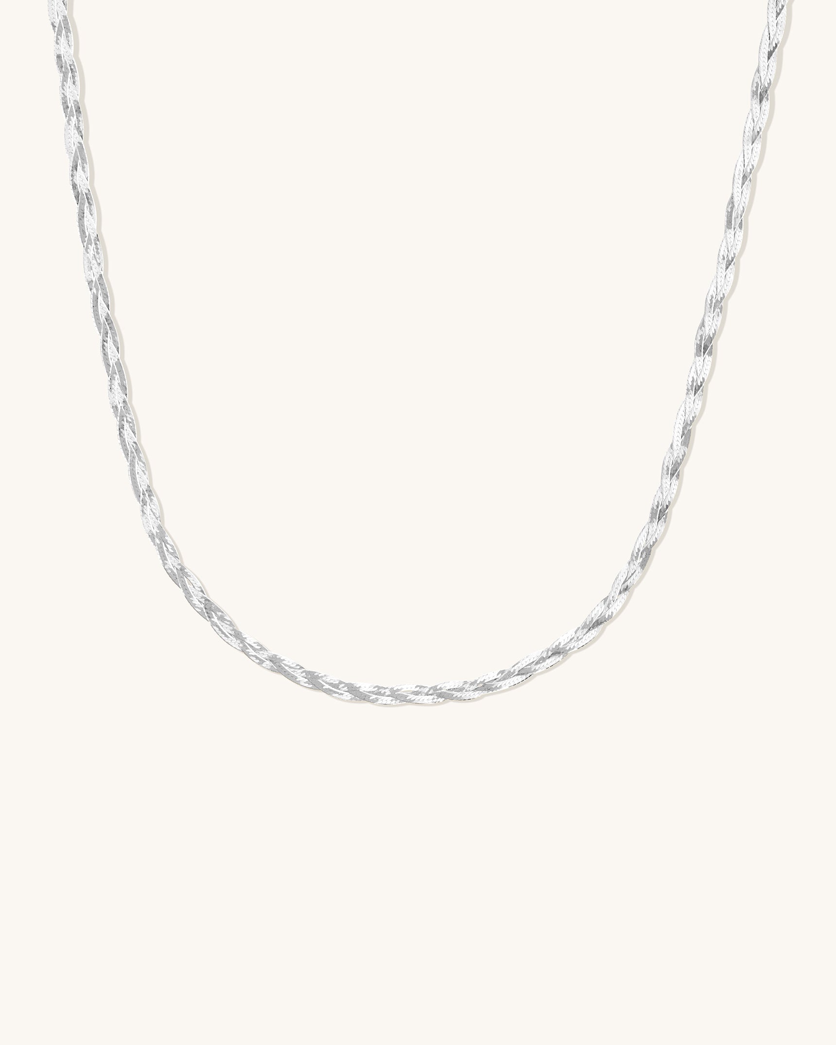 Braided Herringbone Chain Necklace for Women - 14K Gold Plated Layering Jewelry - Perfect for Everyday Wear, Gifts & Special Occasions