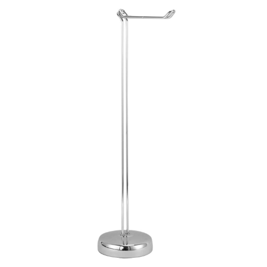 Modern Standing Toilet Paper Holder - Bathroom & Kitchen Tissue Roll Stand - Versatile Decorative Toilet Paper Dispenser for Home, Office, RV (Color: Black) | Space-Saving Bathroom Organizer & Stylish Home Decor Accessory