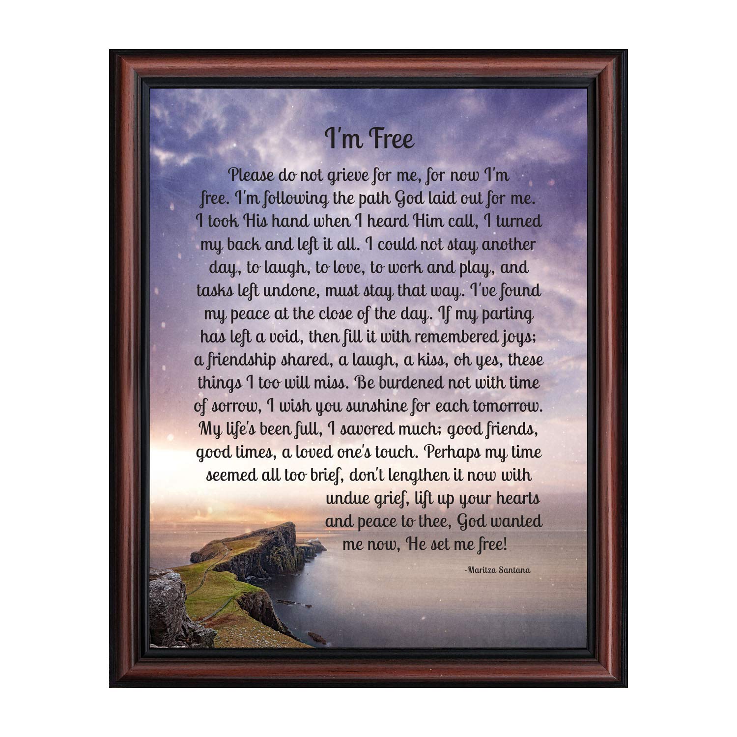Memorial Picture Frame for Mom - Sympathy Gift for Loss - Home Décor