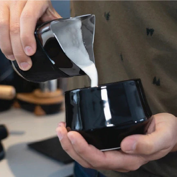 Kruve Imagine Milk Cup - Premium Glass Milk Cup for Coffee, Tea & Smoothies - Perfect for Home, Office & Cafe Use