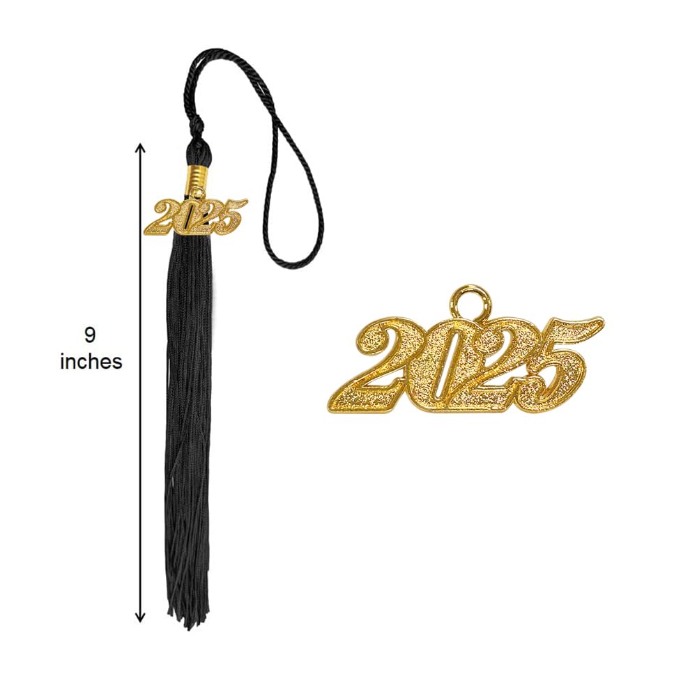 2025 Graduation Cap Tassel with Year Charm - Happy Secret Graduation Ceremony Accessories for High School & College Graduates - Perfect for Commencement, Photo Shoots & Keepsakes