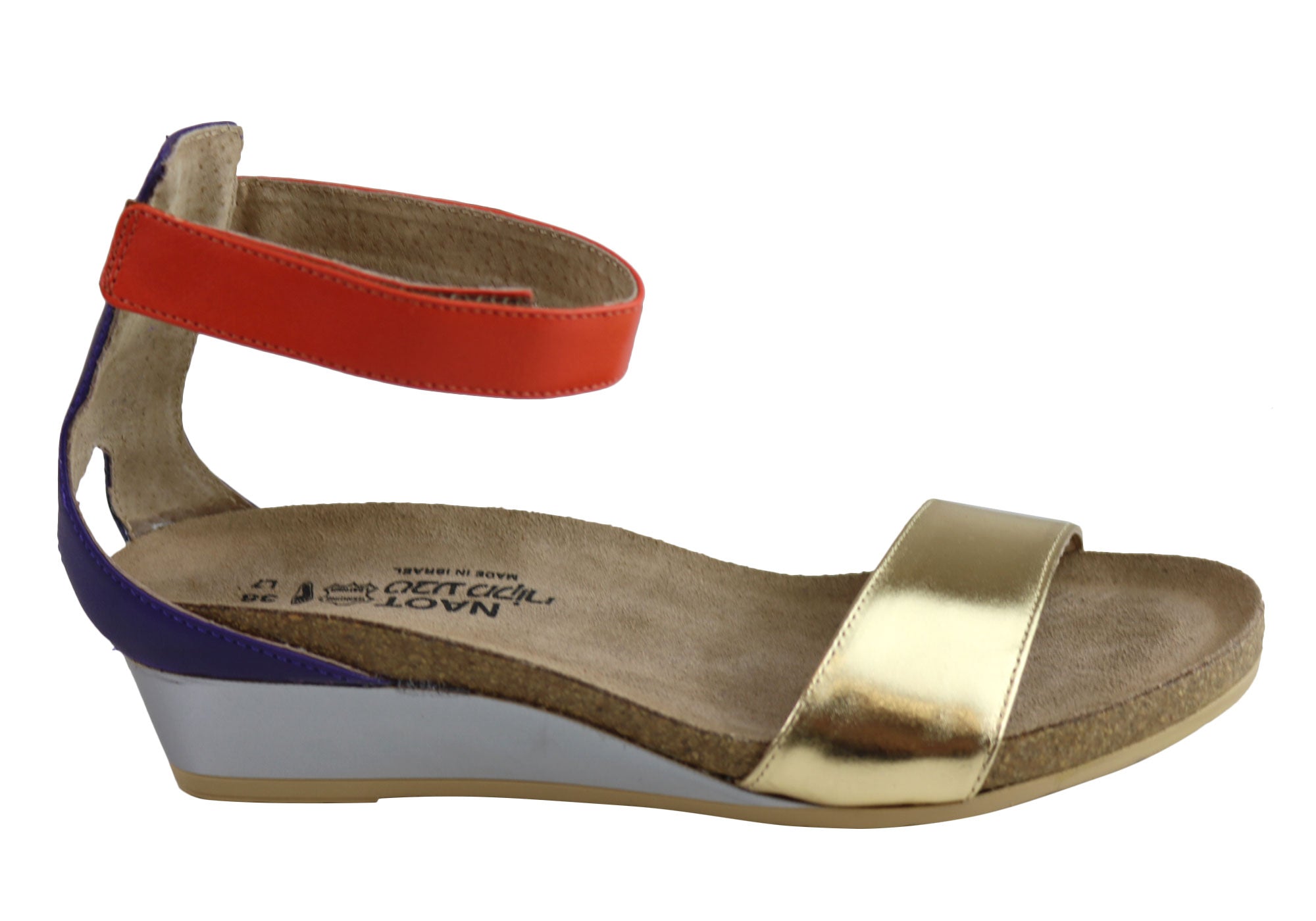 Naot Pixie Women's Leather Comfortable Cushioned Wedge Sandals - Stylish & Supportive Footwear for Walking, Travel & Summer Outfits