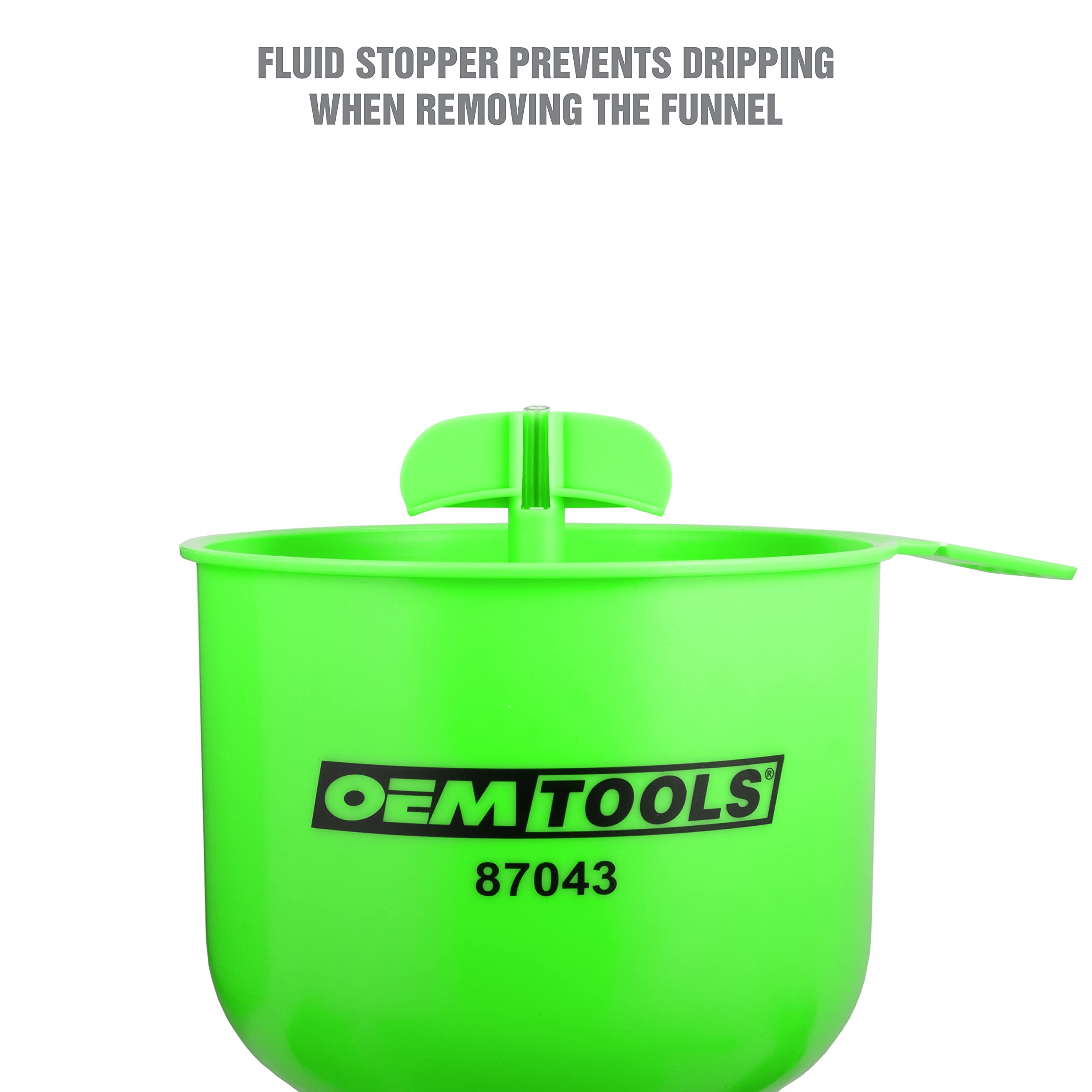 OEMTOOLS 87043 Professional No-Spill Coolant Funnel Kit - Spill-Free Automotive Fluid Funnel for Coolant Flush & Refill | Perfect for DIY Car Maintenance & Engine Cooling System Service