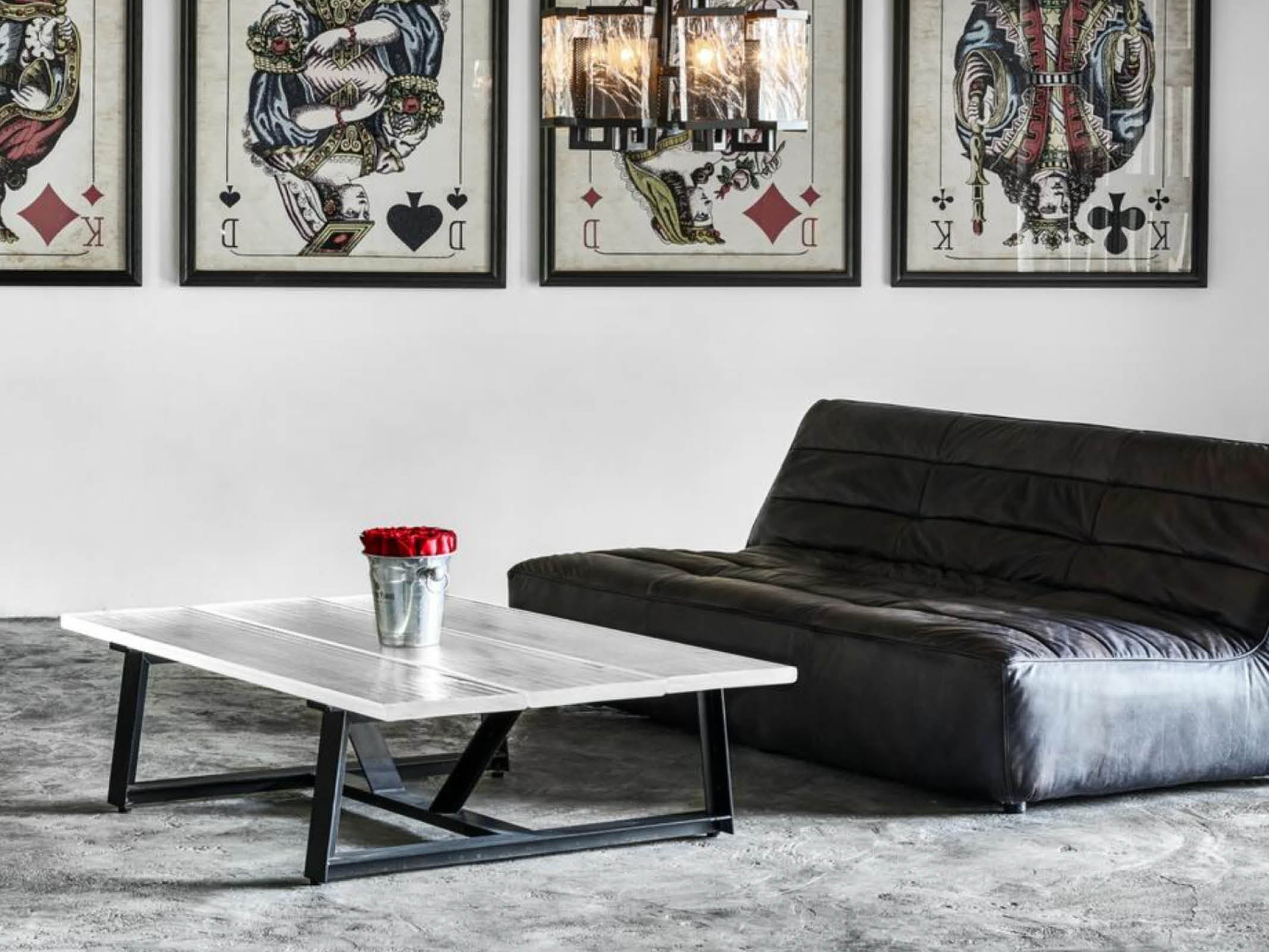 Modern Glass Top Iceberg Coffee Table - Stylish & Durable Living Room Centerpiece for Home Decor | Perfect for Lounge, Living Room & Office Spaces