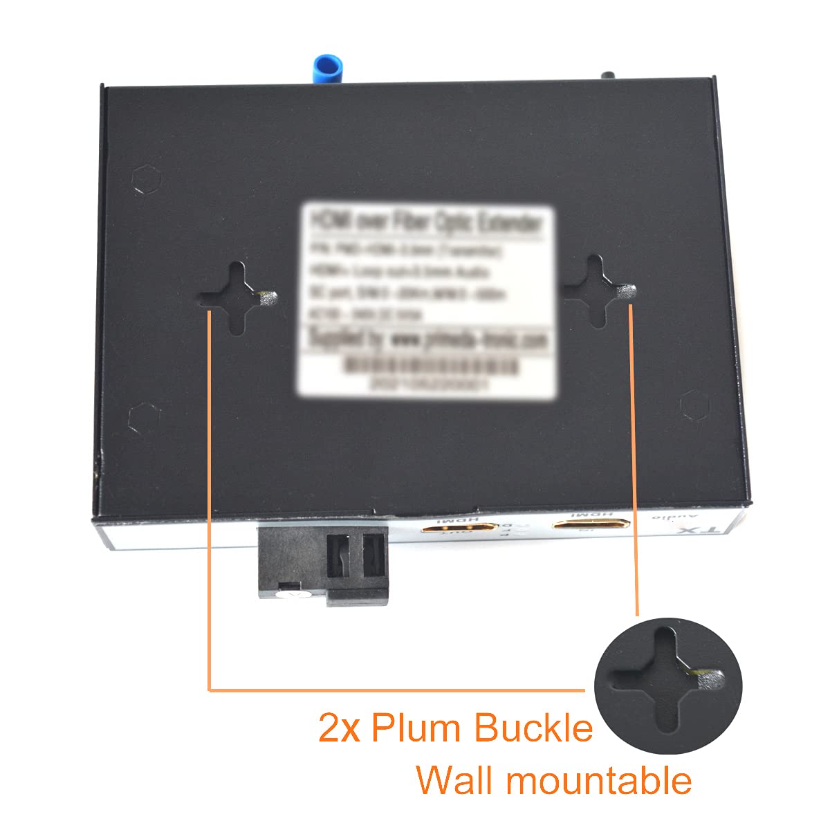 HDMI Over Fiber Optic Extender SC with KVM & Loop Out - Single Mode (20Km) & Multimode (500M) - Perfect for Long-Distance AV Transmission in Conference Rooms & Digital Signage