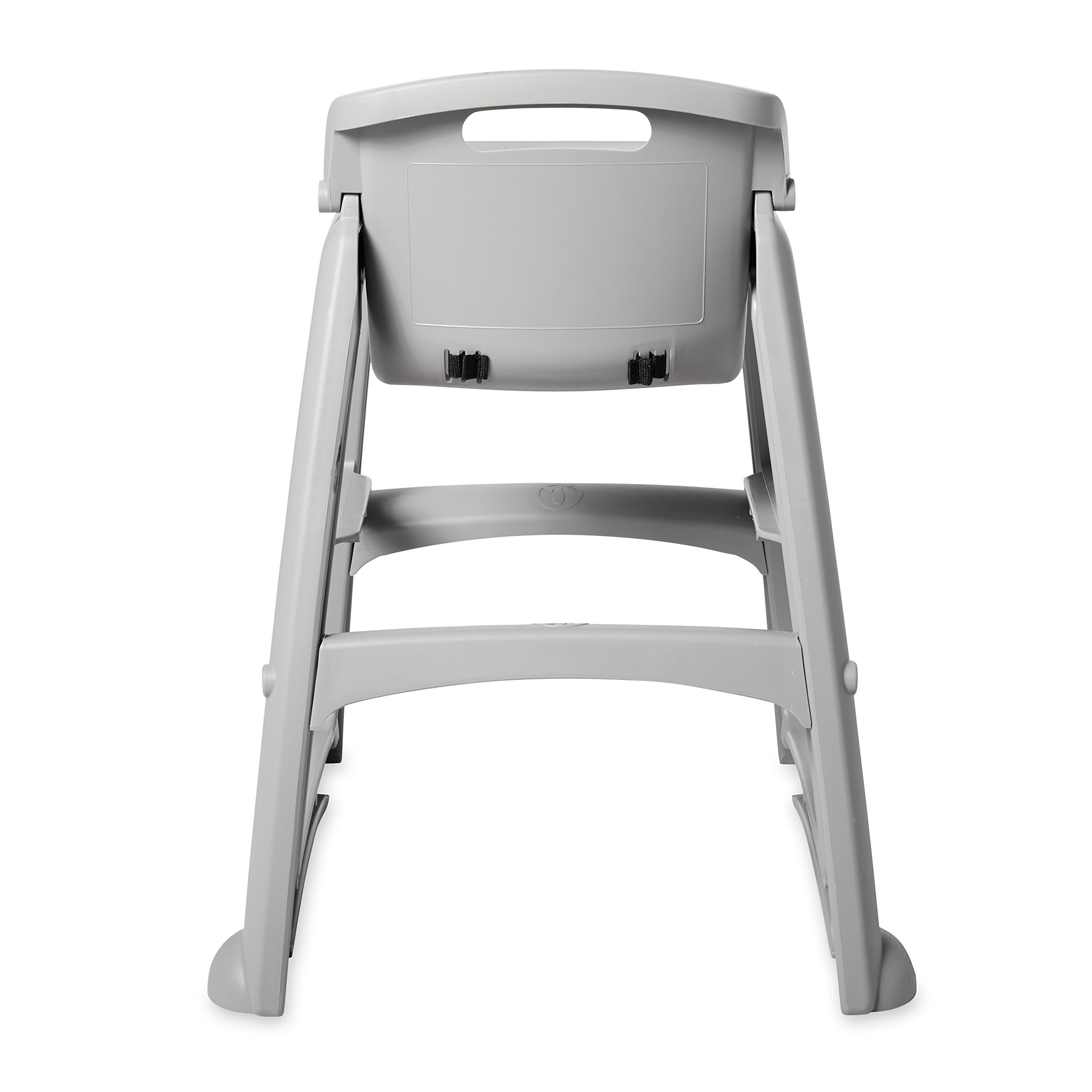 Rubbermaid Commercial Unassembled Platinum High Chair for Babies & Toddlers - Sturdy, Space-Saving Design Fits Under Tables | Perfect for Home, Restaurant & Daycare Use