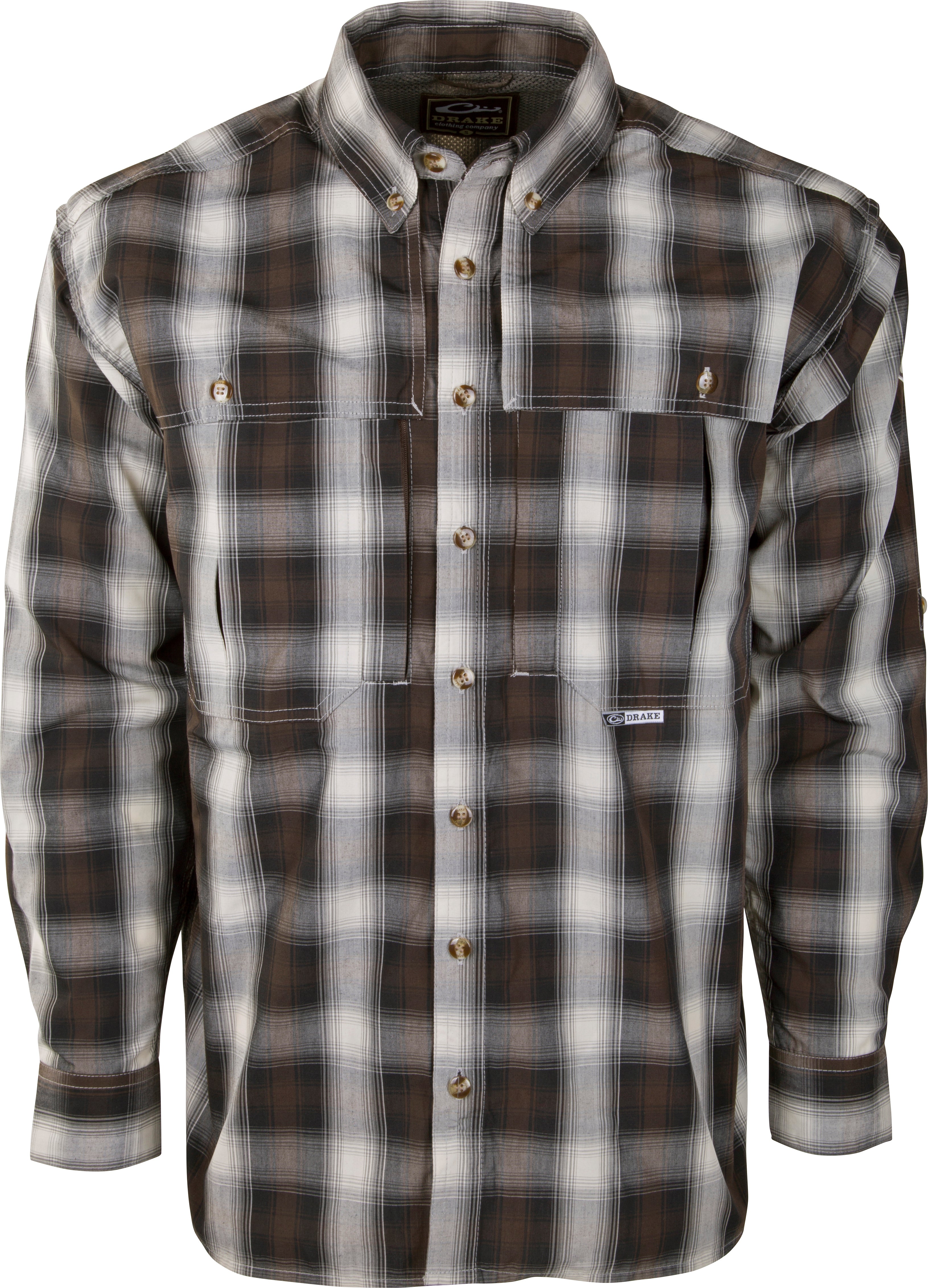 Wingshooter's Small Check Plaid Long Sleeve Shirt - Comfortable & Stylish for Hunting, Outdoor Adventures & Casual Wear