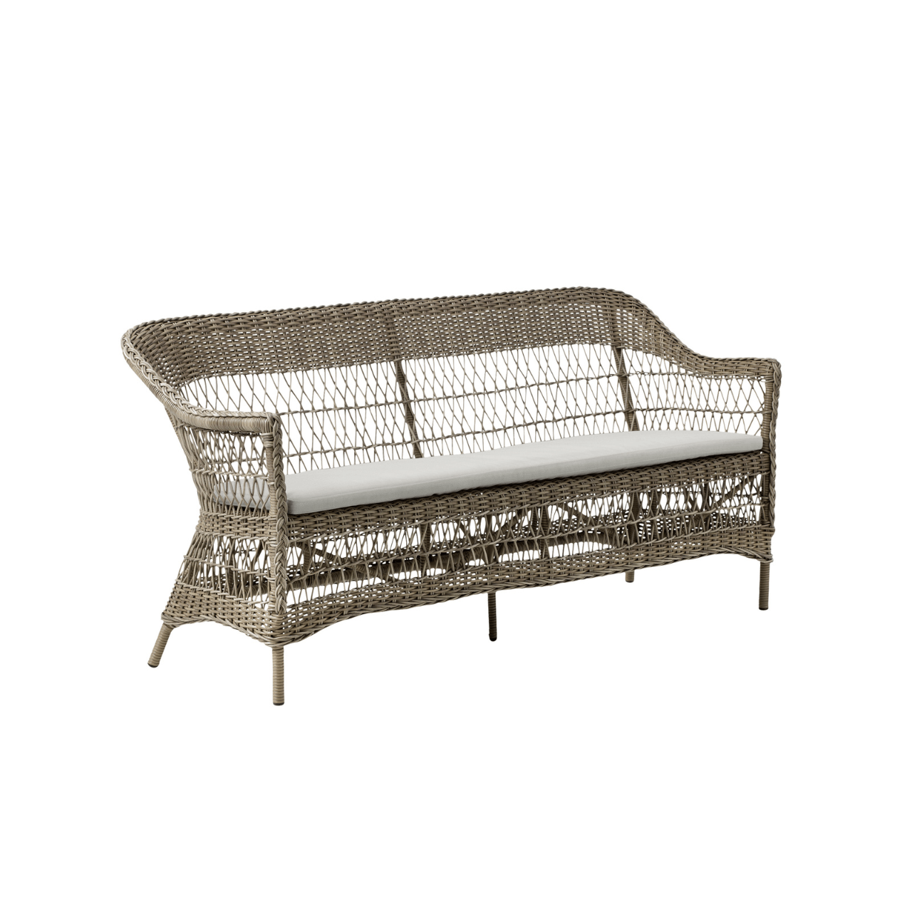 Charlot Outdoor 3-Seater Patio Sofa Set - Waterproof Wicker Furniture for Garden, Poolside, Deck & Backyard Relaxation