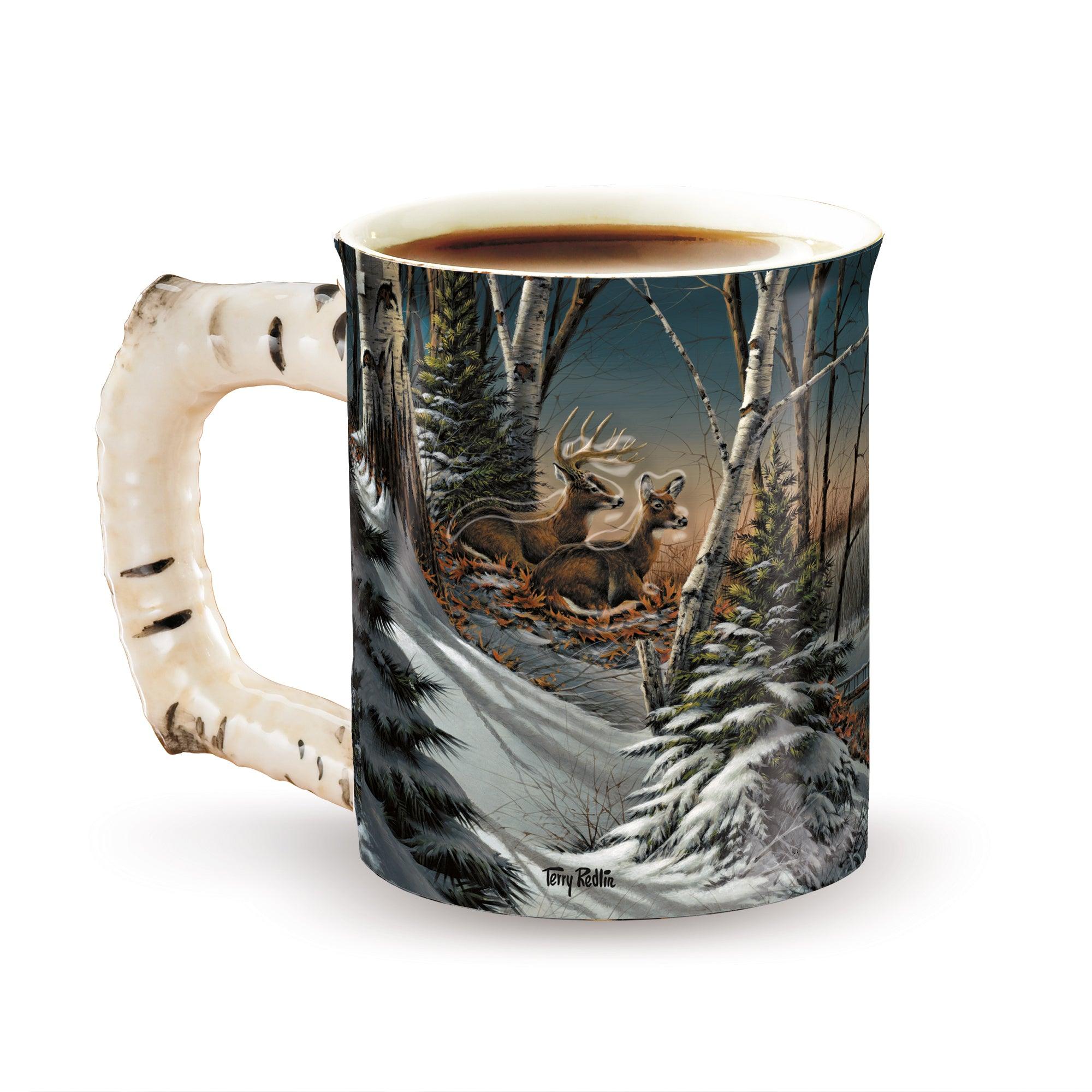 Handmade Sculpted Ceramic Mug - Unique Gift for Coffee & Tea Lovers - Perfect for Cozy Evenings with Friends