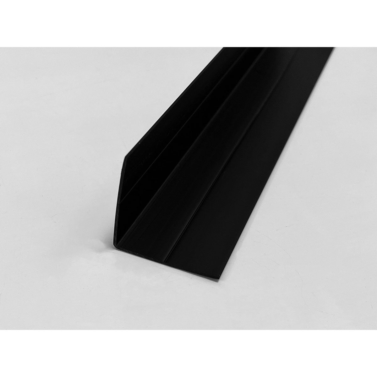 EZ Liner™ 12' PVC 90°Trim - Black PVC Corner Molding for Home Improvement, DIY Projects & Wall Protection - Perfect for Baseboards, Door Frames & Window Trims