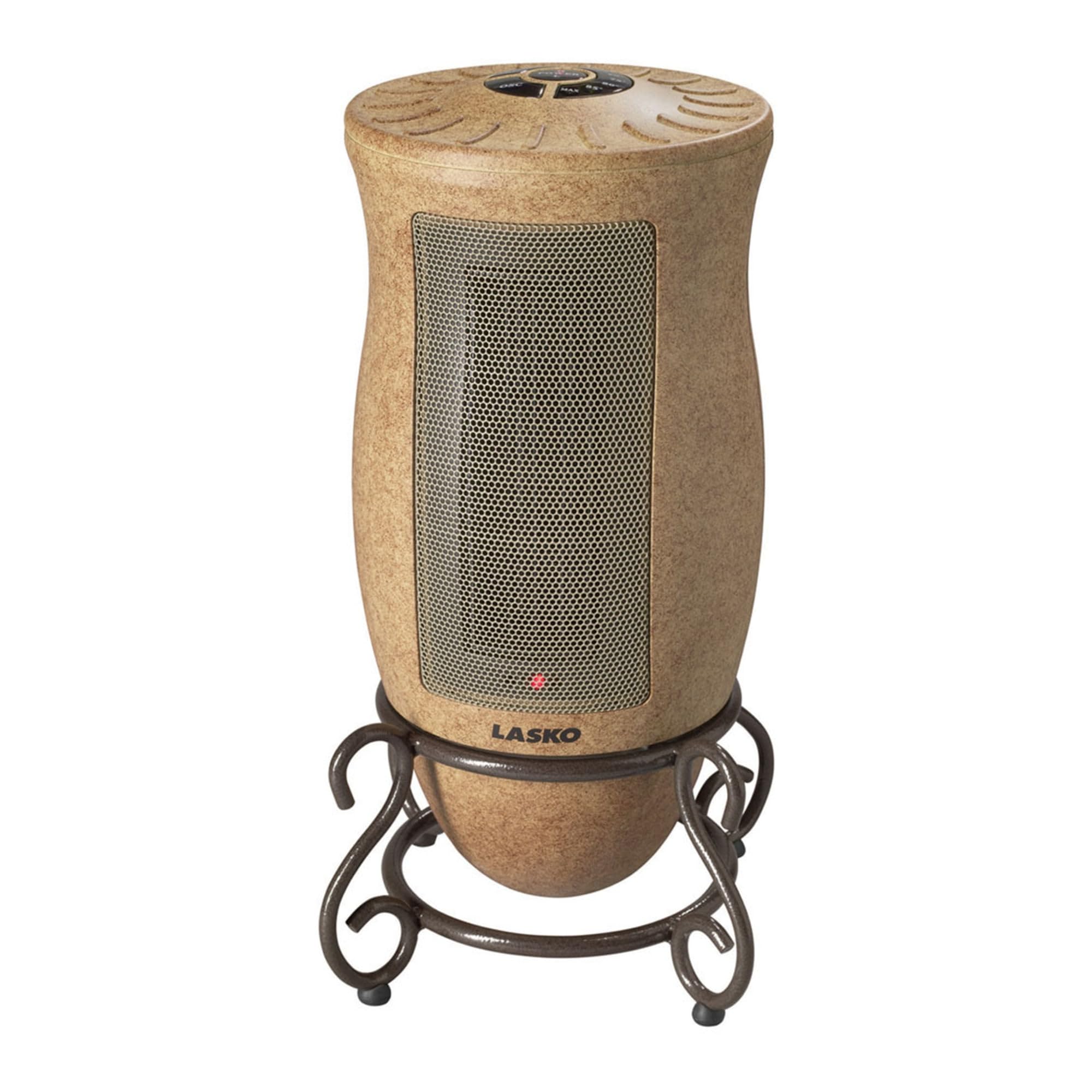 Lasko 1500W Ceramic Space Heater with Adjustable Thermostat, Timer & 2 Speed Settings - 16