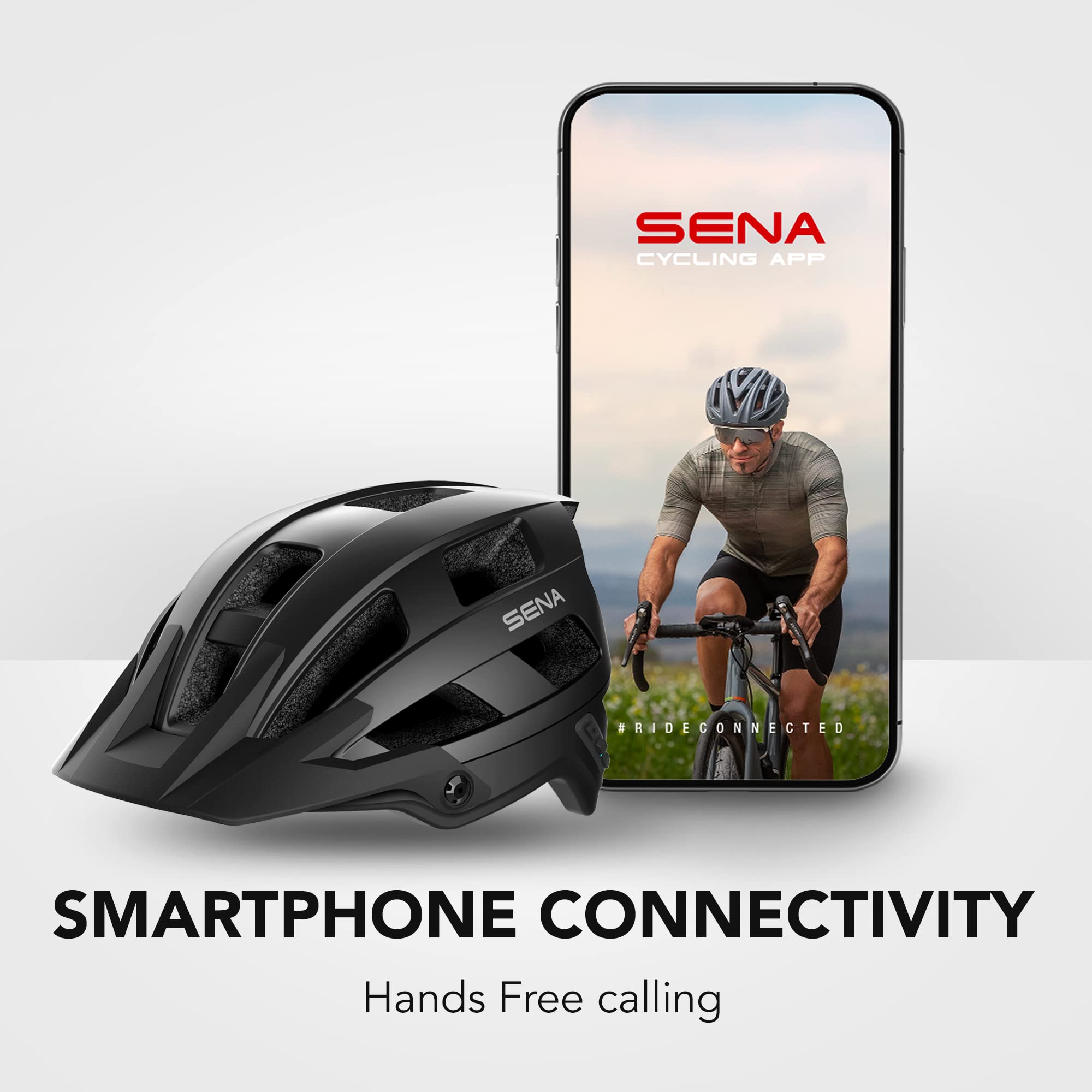 Sena M1 Evo Smart Bike Helmet with Bluetooth Intercom, Music Streaming, GPS Navigation & Hands-Free Calls - Perfect for Cycling, Commuting & Outdoor Adventures